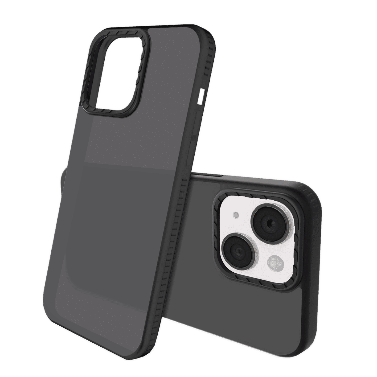 GRIPP Alpine Rubber Back Cover for Apple iPhone 15 Plus (Scratch Protection, Black)_2