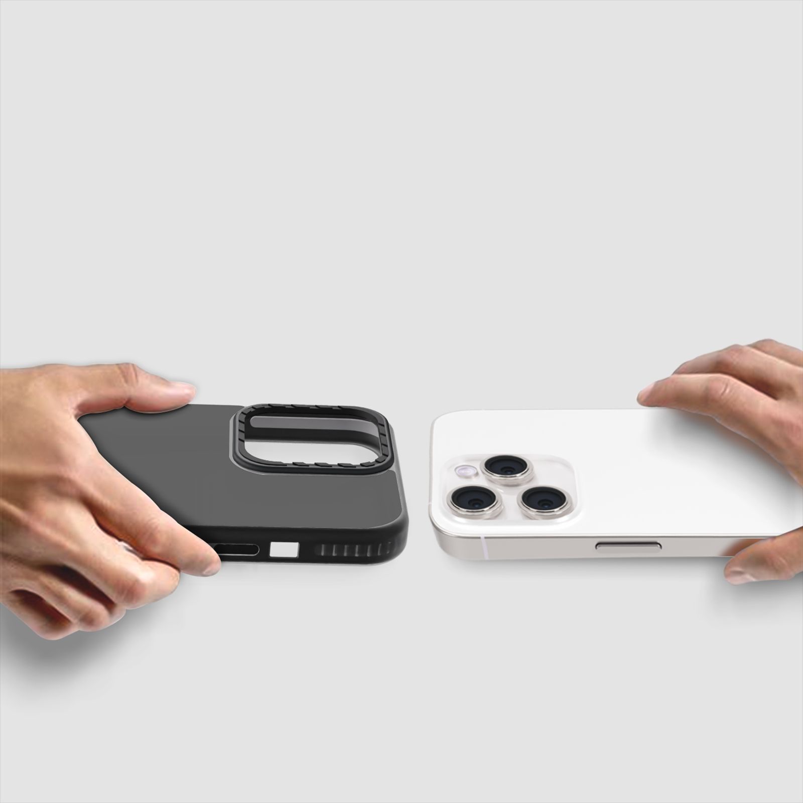 GRIPP Alpine Rubber Back Cover for Apple iPhone 15 Pro (Scratch Protection, Black)_4