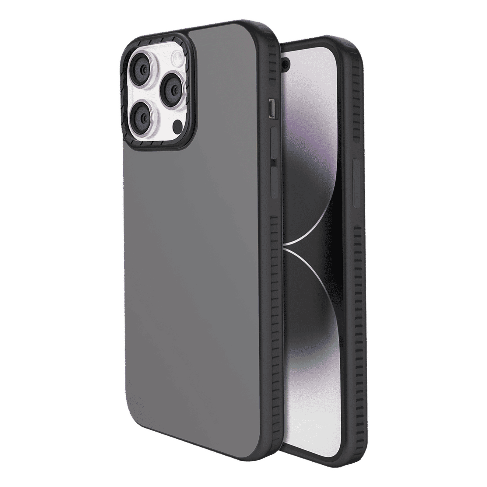 GRIPP Alpine Rubber Back Cover for Apple iPhone 15 Pro Max (Scratch Protection, Black)_1