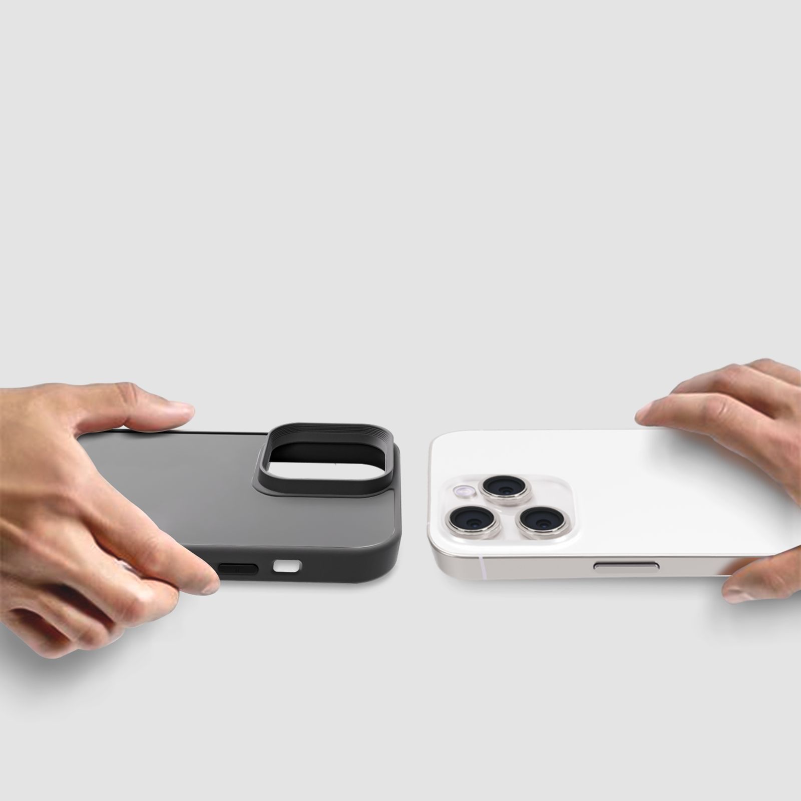 GRIPP Bolt Hard TPU Back Cover for Apple iPhone 15 Pro Max (Matte & Frosted Surface, Black)_6