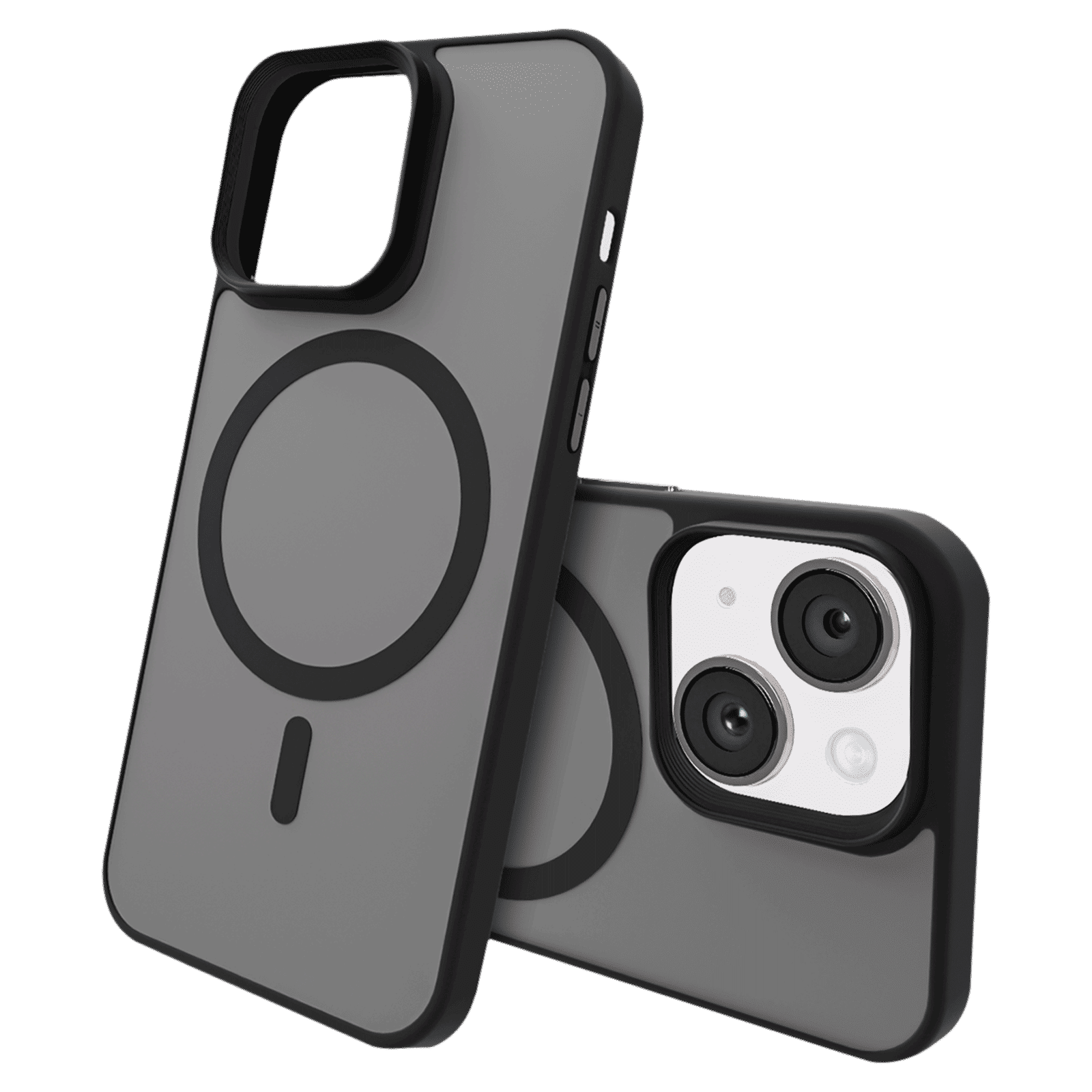 GRIPP Bolt Hard TPU Back Cover for Apple iPhone 15 (MagSafe Compatible, Black)_4