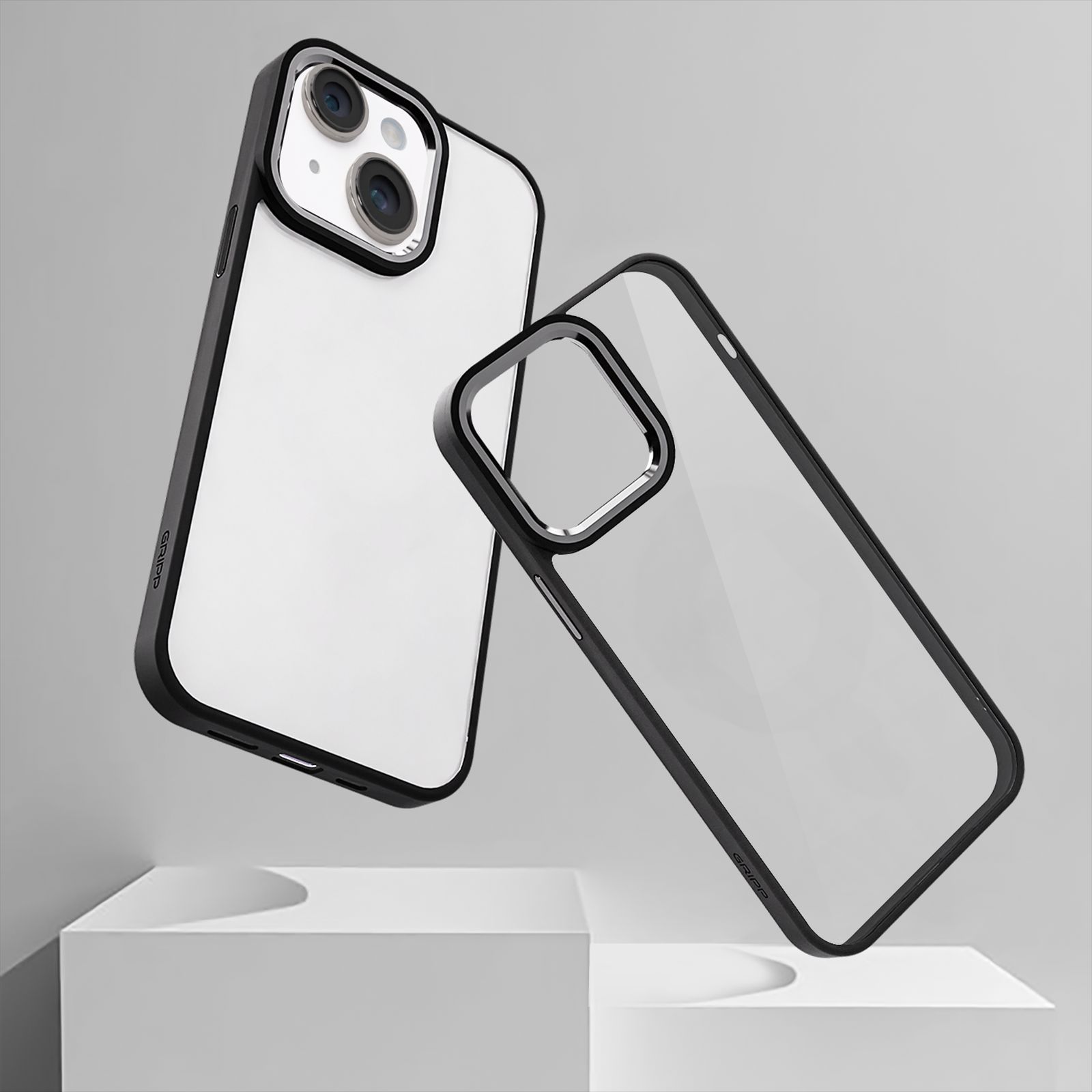 GRIPP Clarion Hard Polycarbonate Back Cover for Apple iPhone 15 (Anti Bacterial Technology, Black)_7