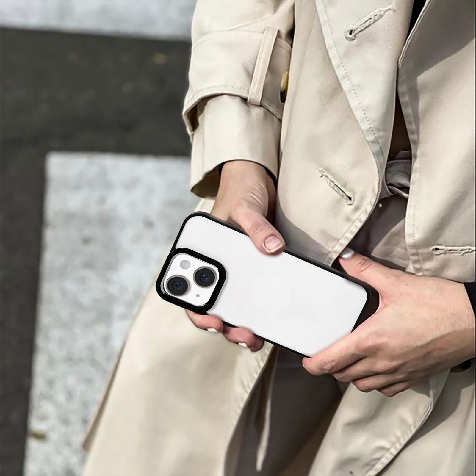 GRIPP Clarion Hard Polycarbonate Back Cover for Apple iPhone 15 (Anti Bacterial Technology, Black)_8