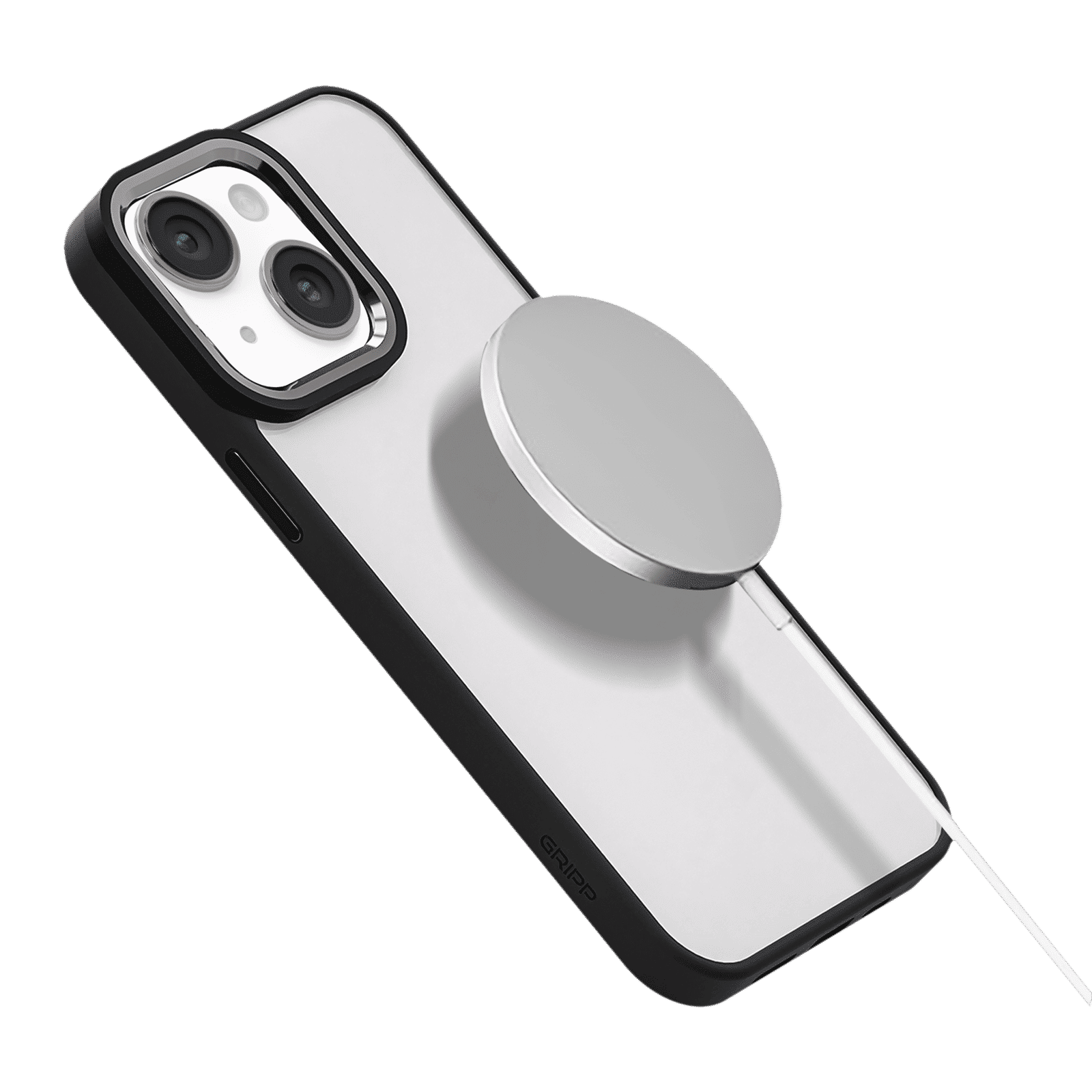 GRIPP Clarion Hard Polycarbonate Back Cover for Apple iPhone 15 (Anti Bacterial Technology, Black)_4