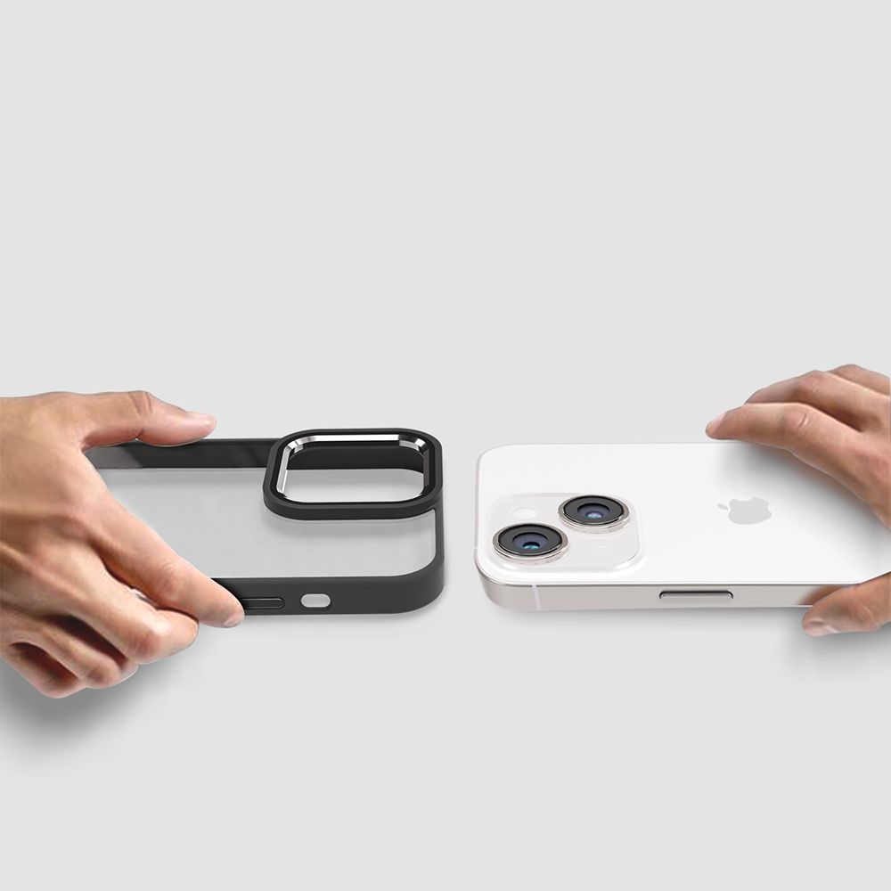 GRIPP Clarion Hard Polycarbonate Back Cover for Apple iPhone 15 (Anti Bacterial Technology, Black)_5