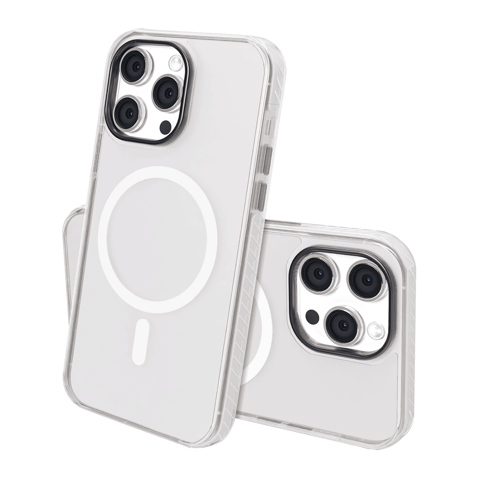 GRIPP Combat TPU & Polycarbonate Back Cover for Apple iPhone 15 Pro Max (MagSafe Compatible, Clear)_2