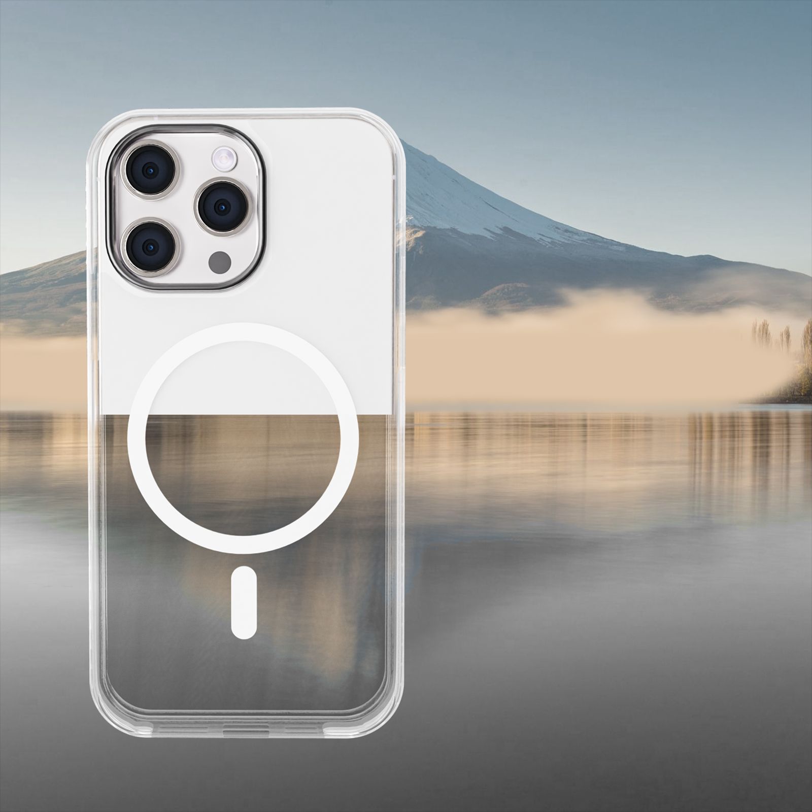 GRIPP Combat TPU & Polycarbonate Back Cover for Apple iPhone 15 Pro Max (MagSafe Compatible, Clear)_5