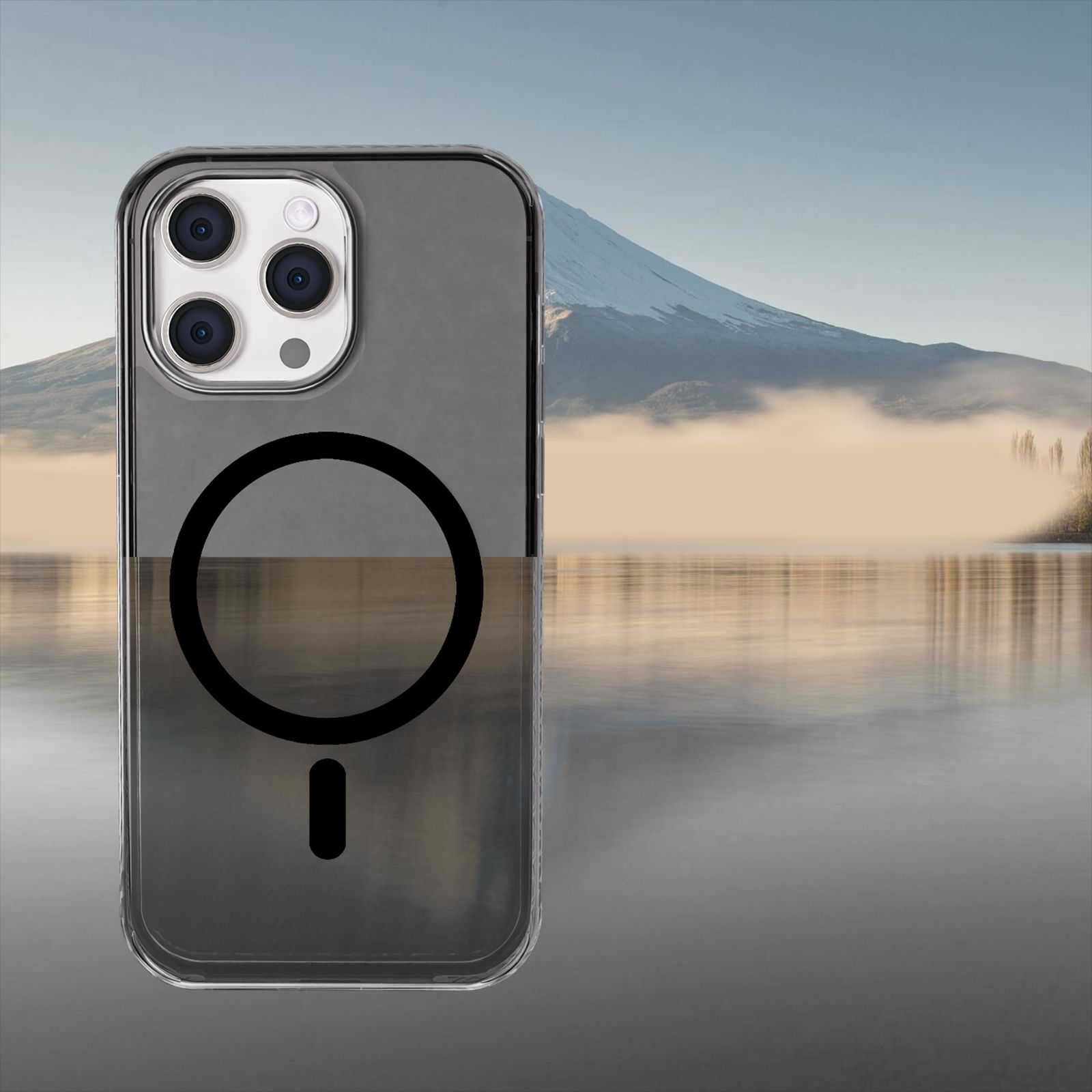 GRIPP Combat TPU & Polycarbonate Back Cover for Apple iPhone 15 Pro Max (MagSafe Compatible, Smoke)_5