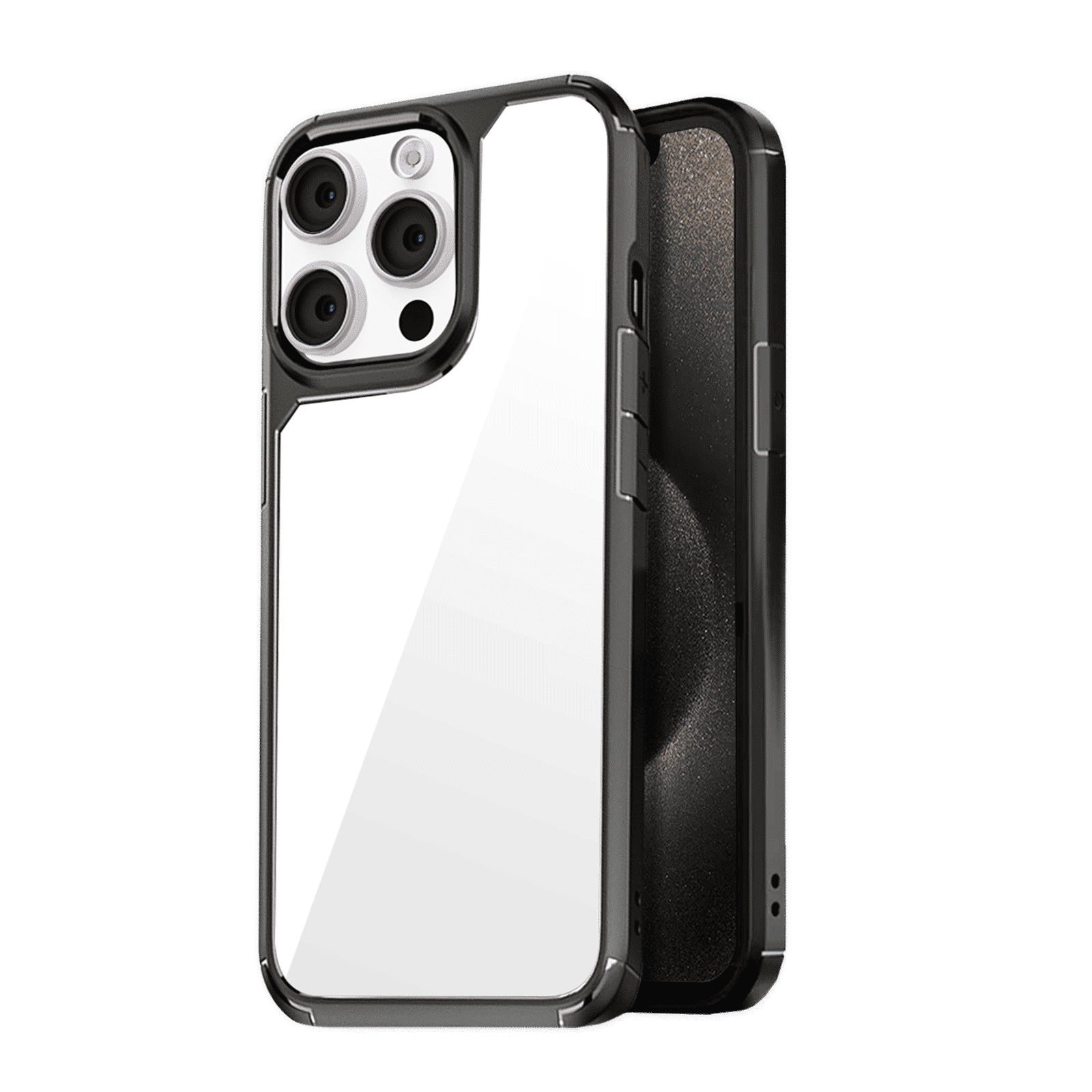 GRIPP Defender Hard TPU & Polycarbonate Back Cover for Apple iPhone 15 Pro (Anti-Bacterial Technology, Black)_1