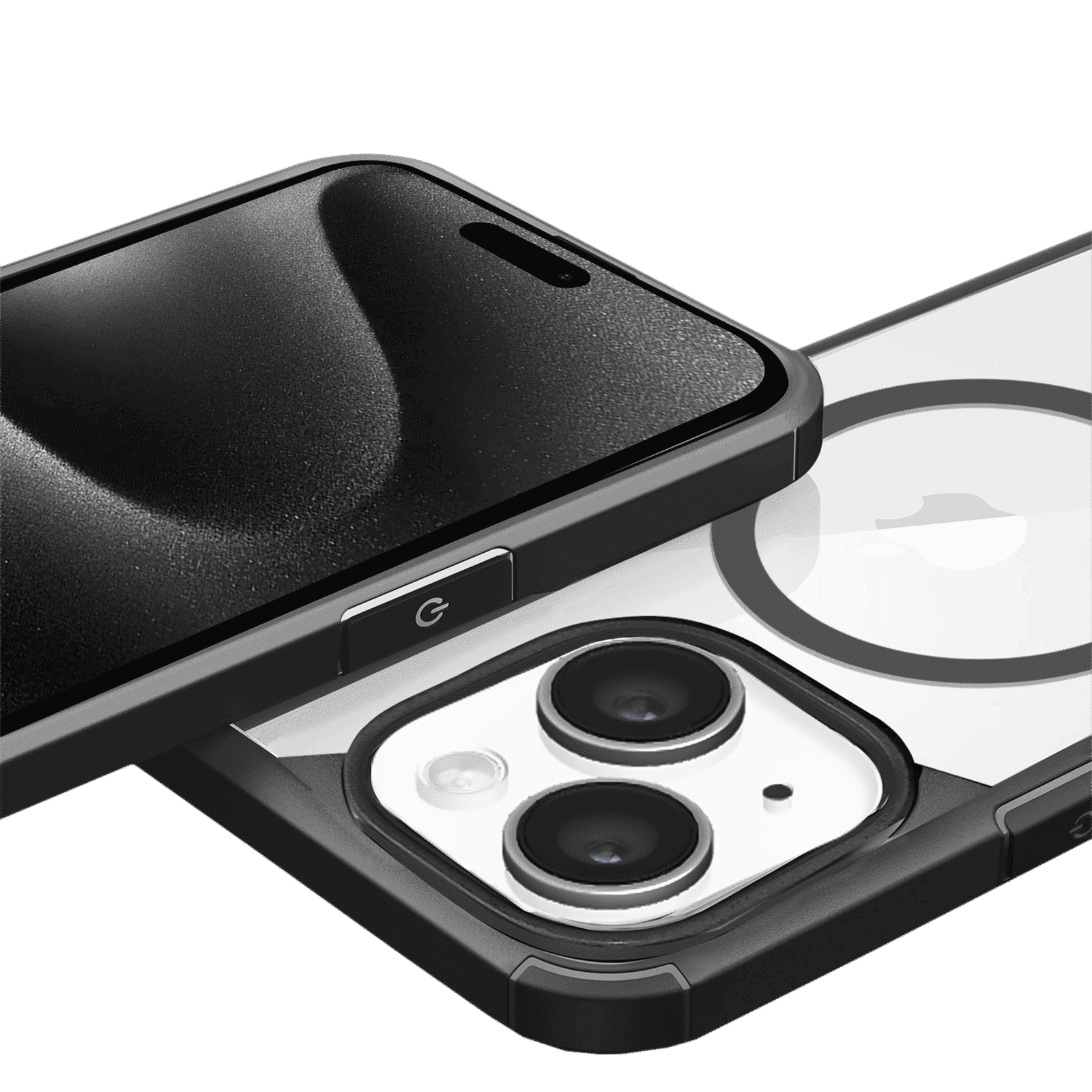 GRIPP Defender Hard TPU & Polycarbonate Back Cover for Apple iPhone 15 (MagSafe Compatible, Black)_5