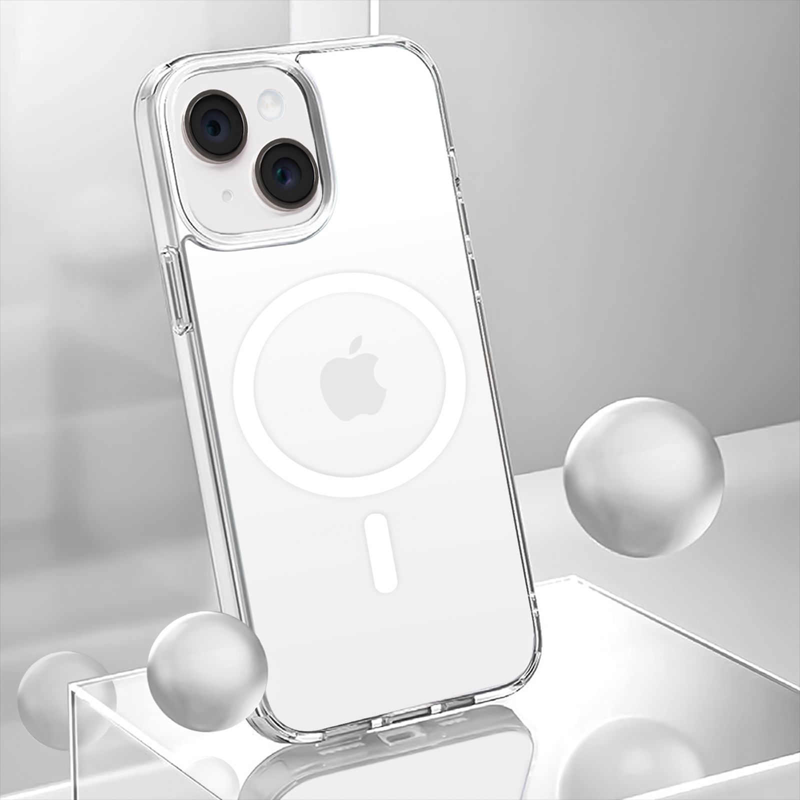 GRIPP Clear Hard TPU & Polycarbonate Back Cover for Apple iPhone 15 Plus (MagSafe Compatible, Clear) GRIPP Clear Hard TPU & Polycarbonate Back Cover for Apple iPhone 15 Plus (MagSafe Compatible, Clear)_3