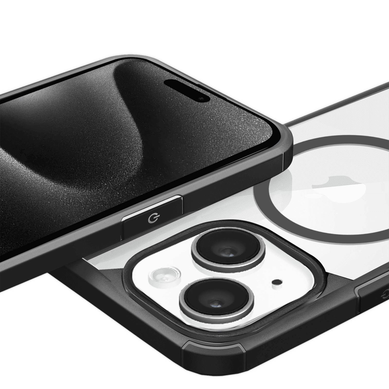 GRIPP Defender Hard TPU & Polycarbonate Back Cover for Apple iPhone 15 Plus (MagSafe Compatible, Black)_5