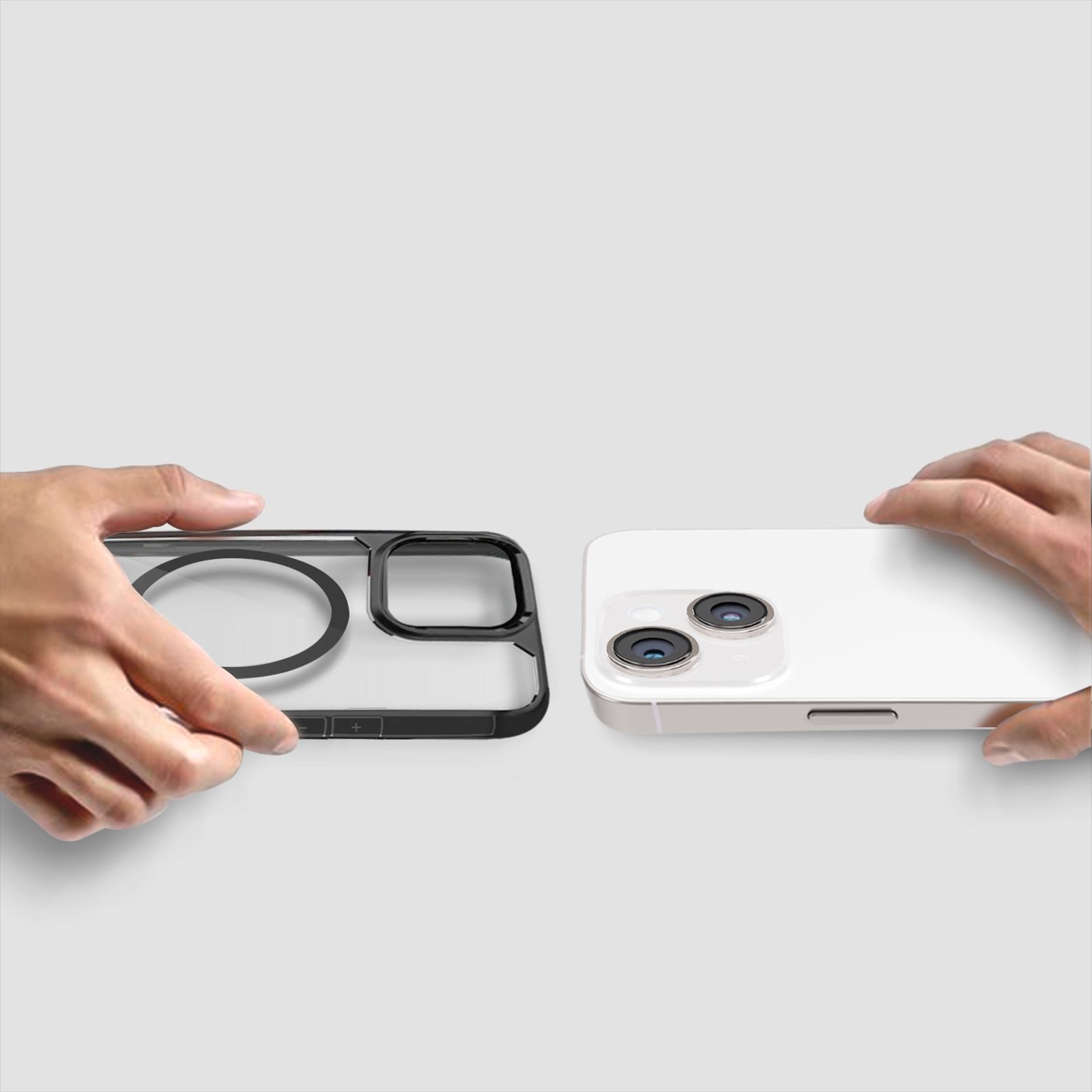 GRIPP Defender Hard TPU & Polycarbonate Back Cover for Apple iPhone 15 Plus (MagSafe Compatible, Black)_6