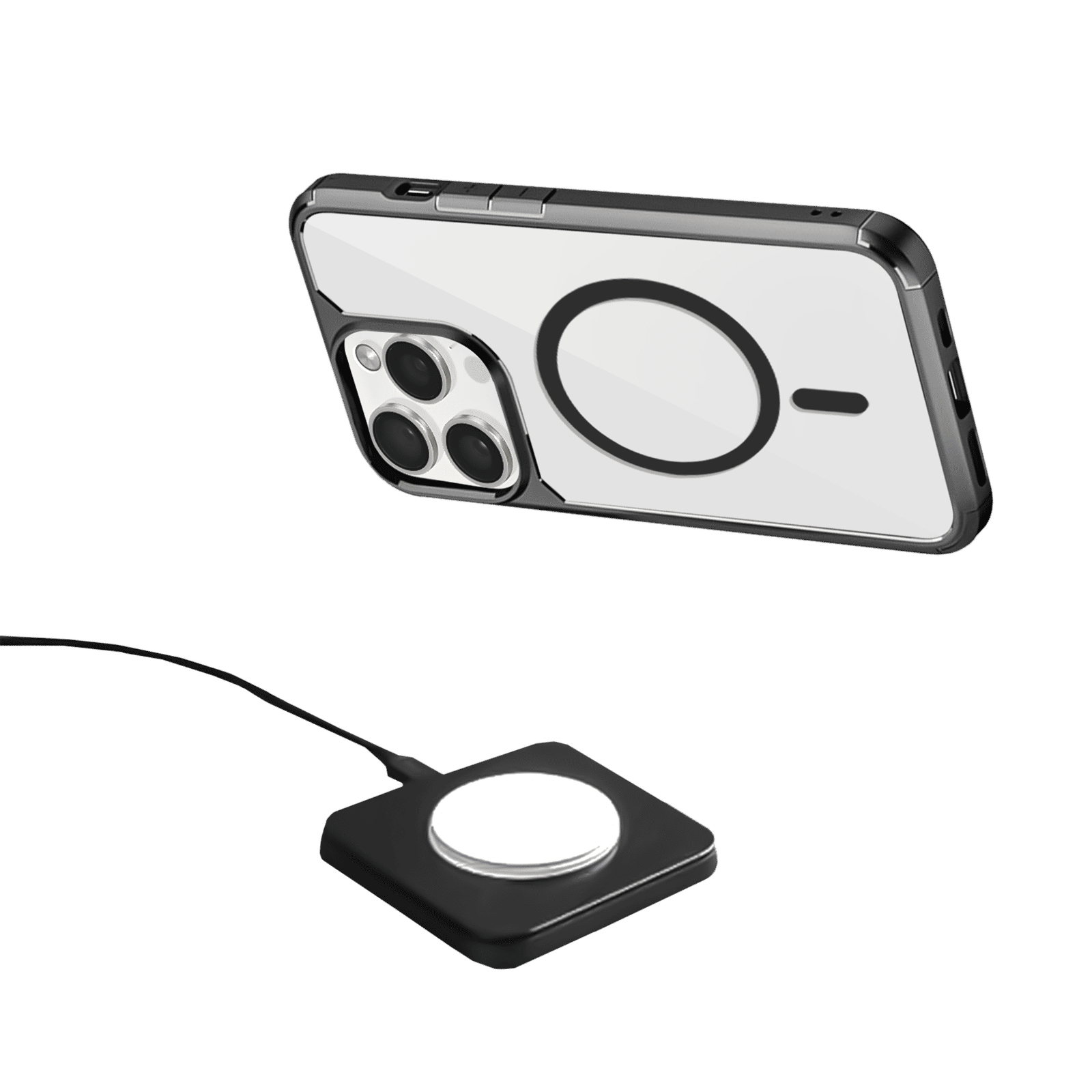 GRIPP Defender Hard TPU & Polycarbonate Back Cover for Apple iPhone 15 Pro Max (MagSafe Compatible, Black)_4