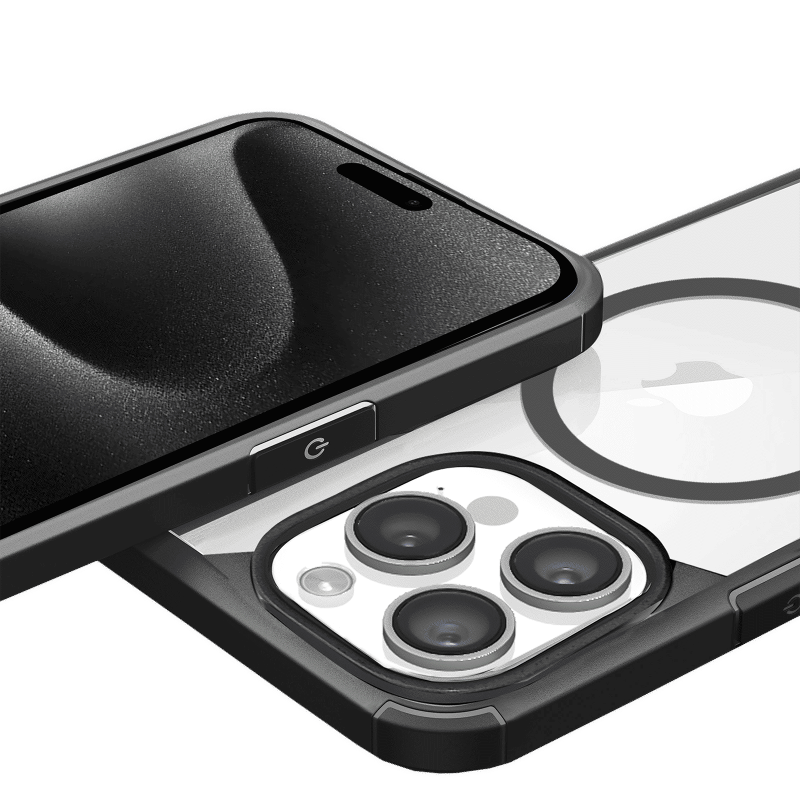 GRIPP Defender Hard TPU & Polycarbonate Back Cover for Apple iPhone 15 Pro Max (MagSafe Compatible, Black)_5