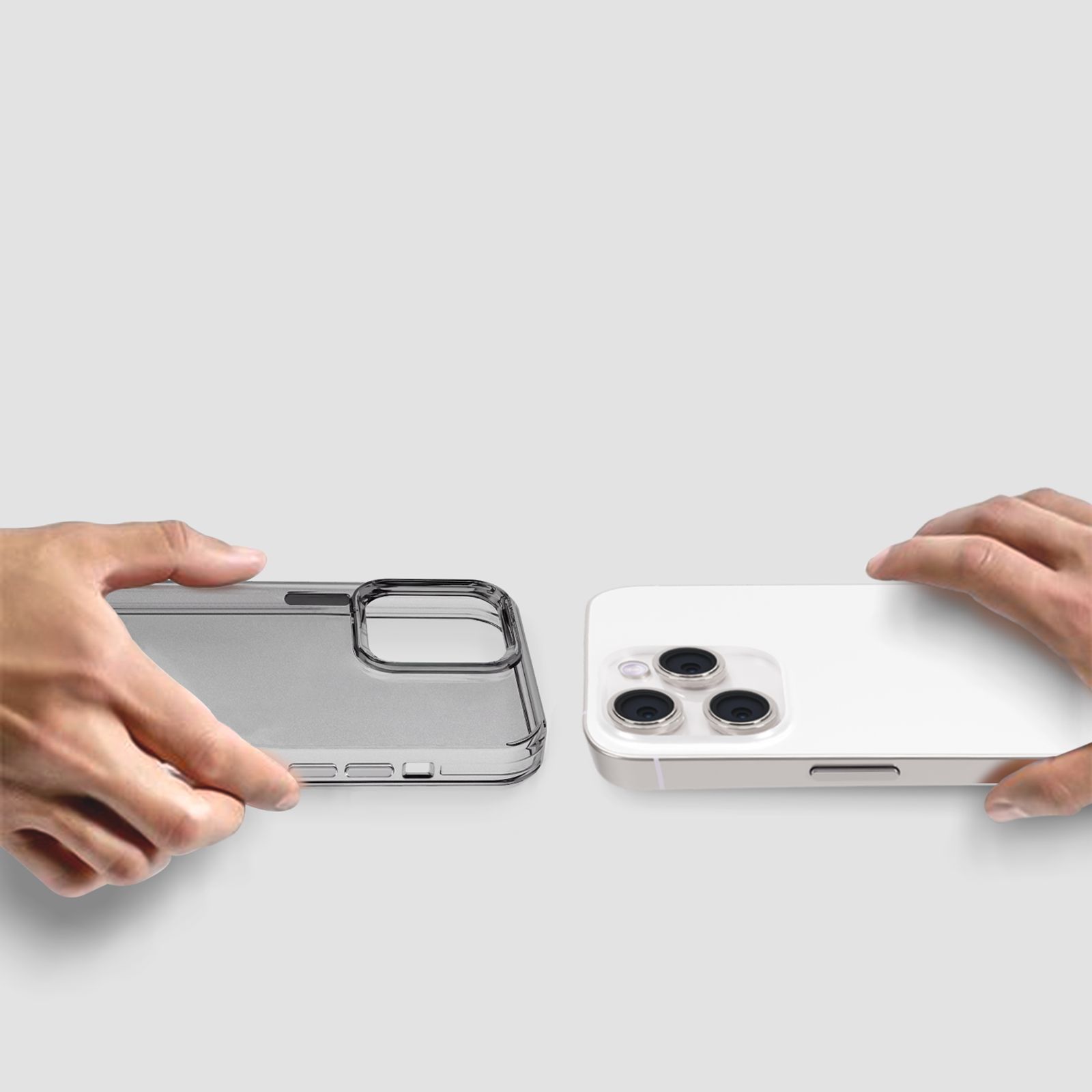 GRIPP Neo Hard TPU & Polycarbonate Back Cover for Apple iPhone 15 Pro (Anti-Yellowing Coating, Smoke)_5