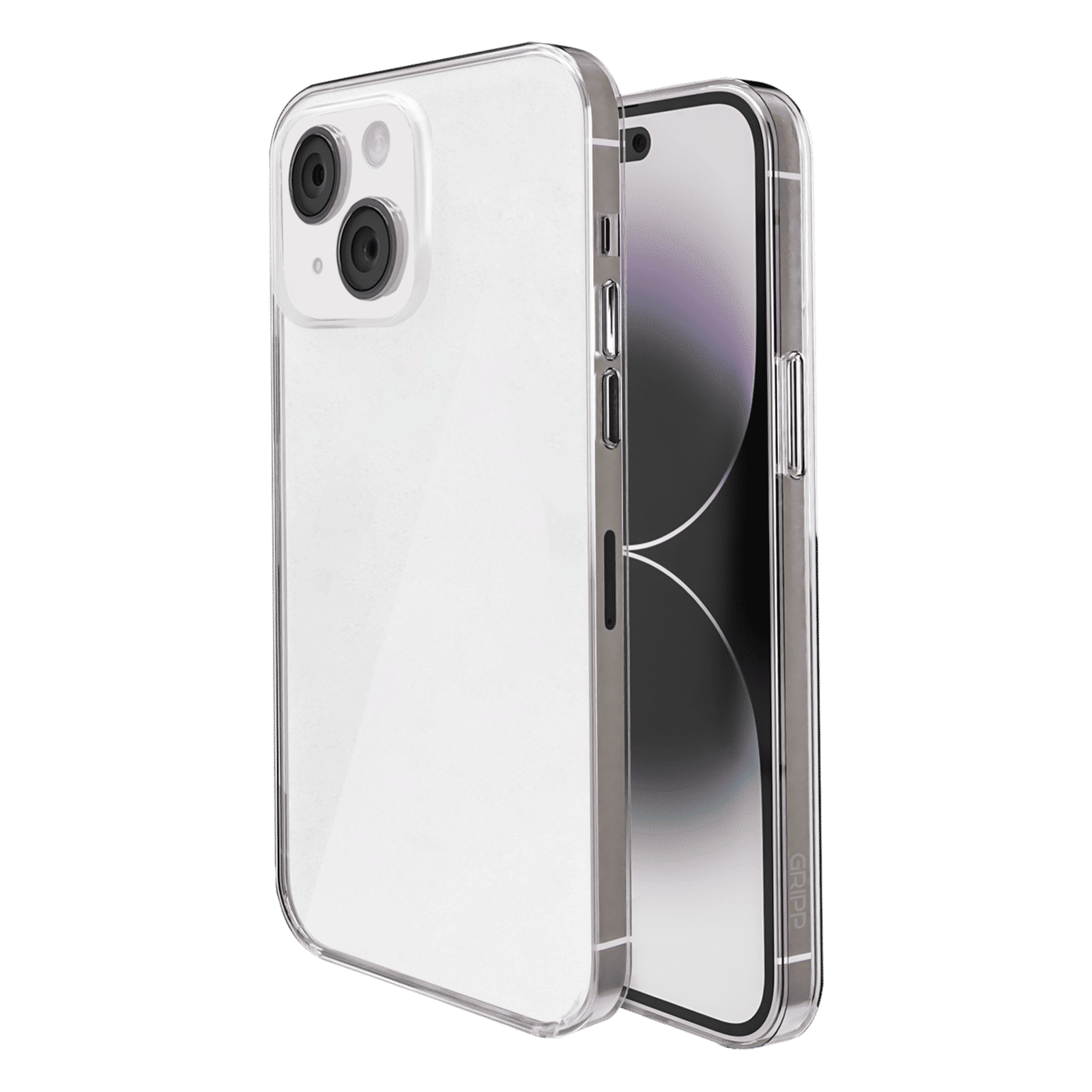 GRIPP Ice Frost Hard TPU & Polycarbonate Back Cover for Apple iPhone 15 (Anti Bacterial Technology, Clear)_1