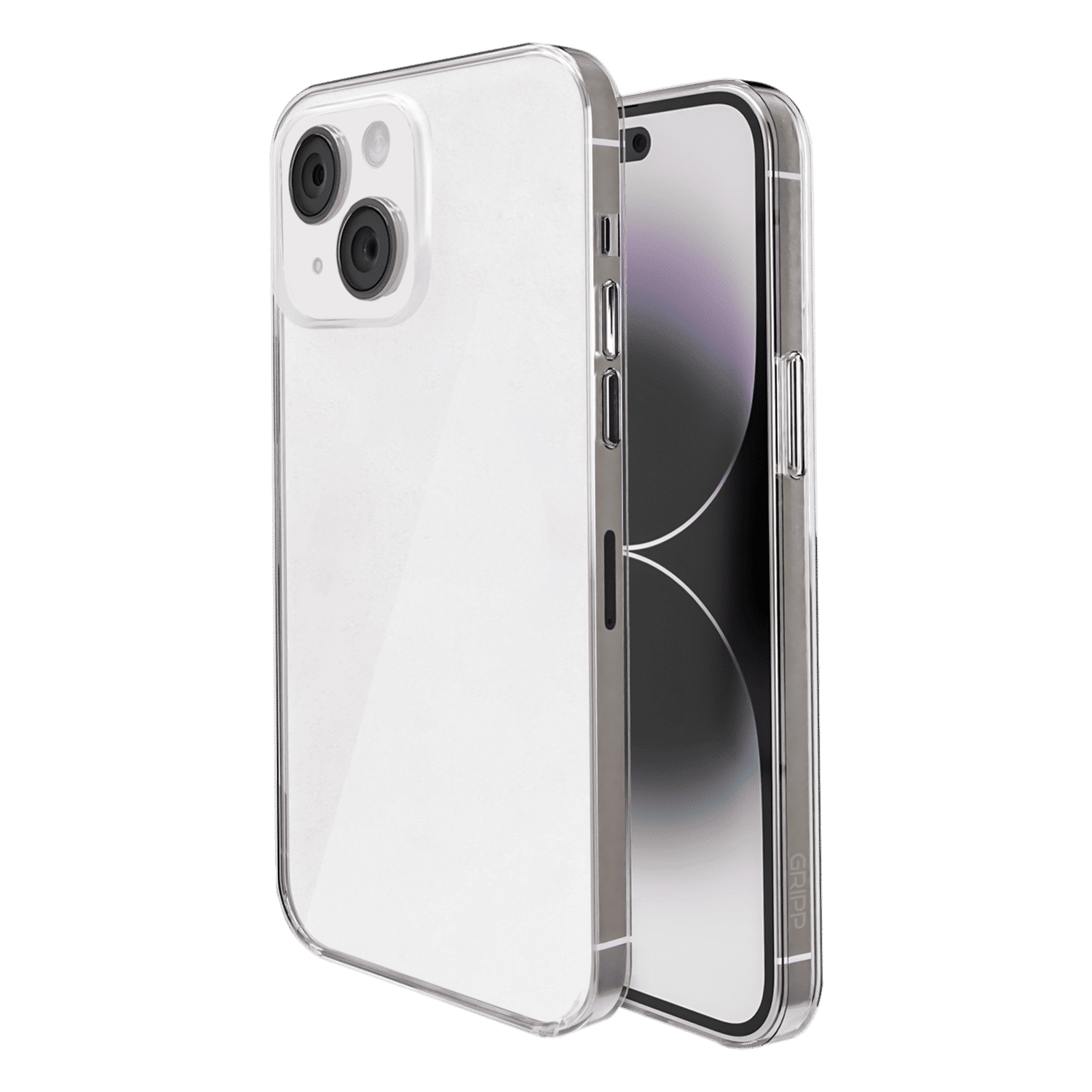 GRIPP Ice Frost Hard TPU & Polycarbonate Back Cover for Apple iPhone 15 Plus (Anti Bacterial Technology, Clear)_1