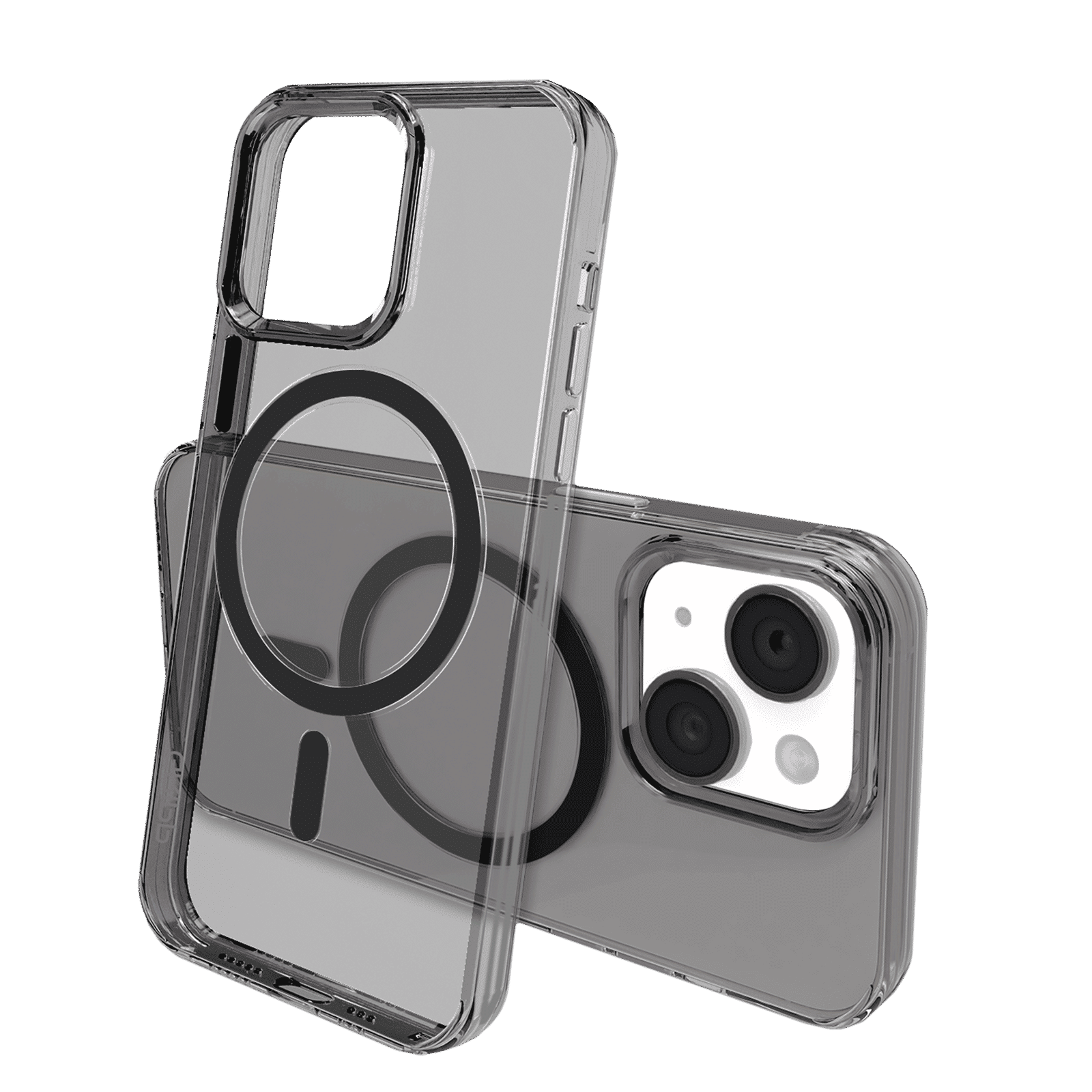 GRIPP Neo Hard TPU & Polycarbonate Back Cover for Apple iPhone 15 (MagSafe Compatible, Smoke)_2