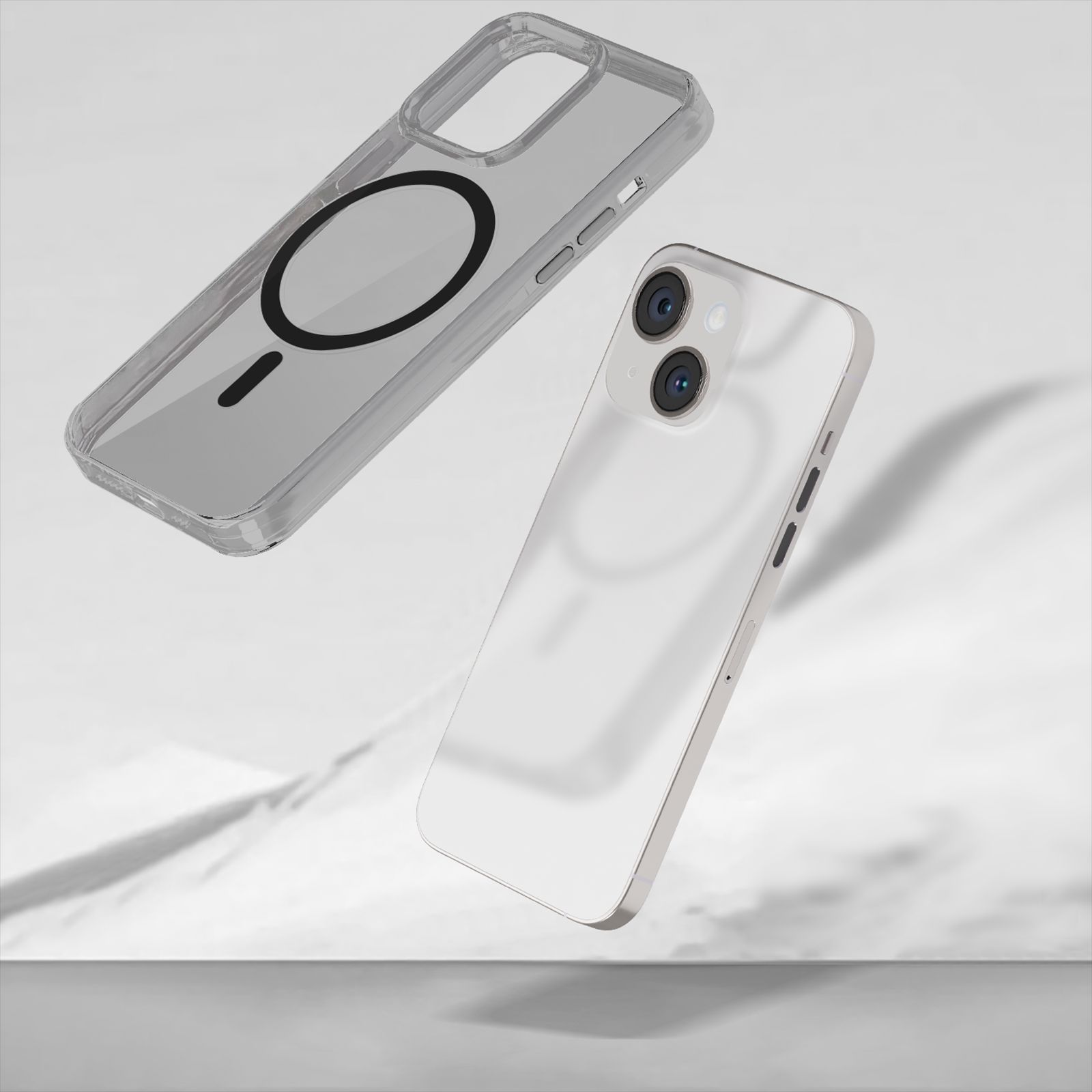 GRIPP Neo Hard TPU & Polycarbonate Back Cover for Apple iPhone 15 (MagSafe Compatible, Smoke)_6