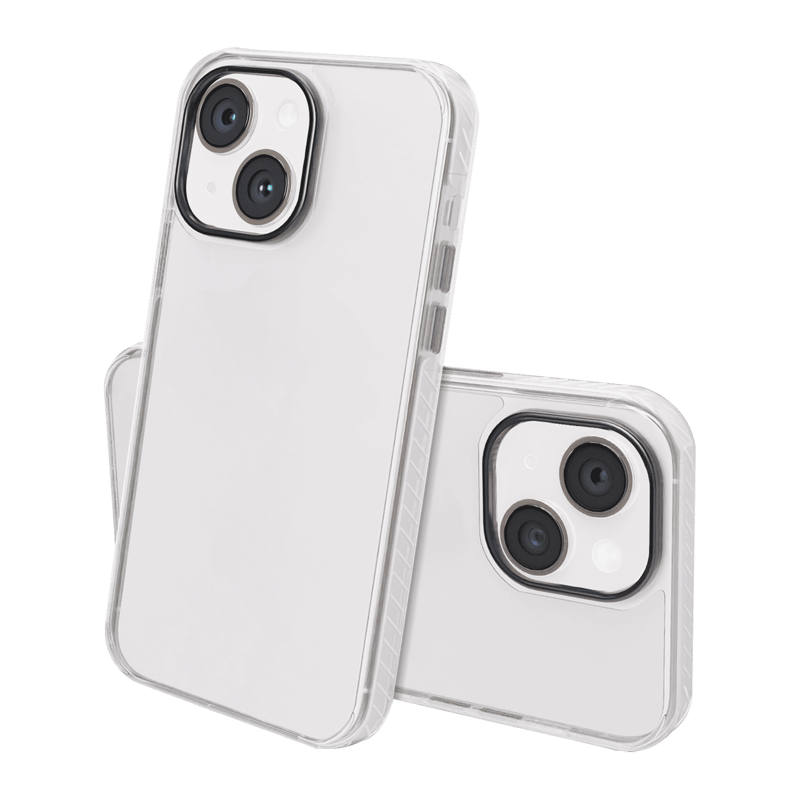 GRIPP Combat Hard & Soft TPU & Polycarbonate Back Cover for Apple iPhone 15 Plus (8ft Drop Tested, Clear)_3