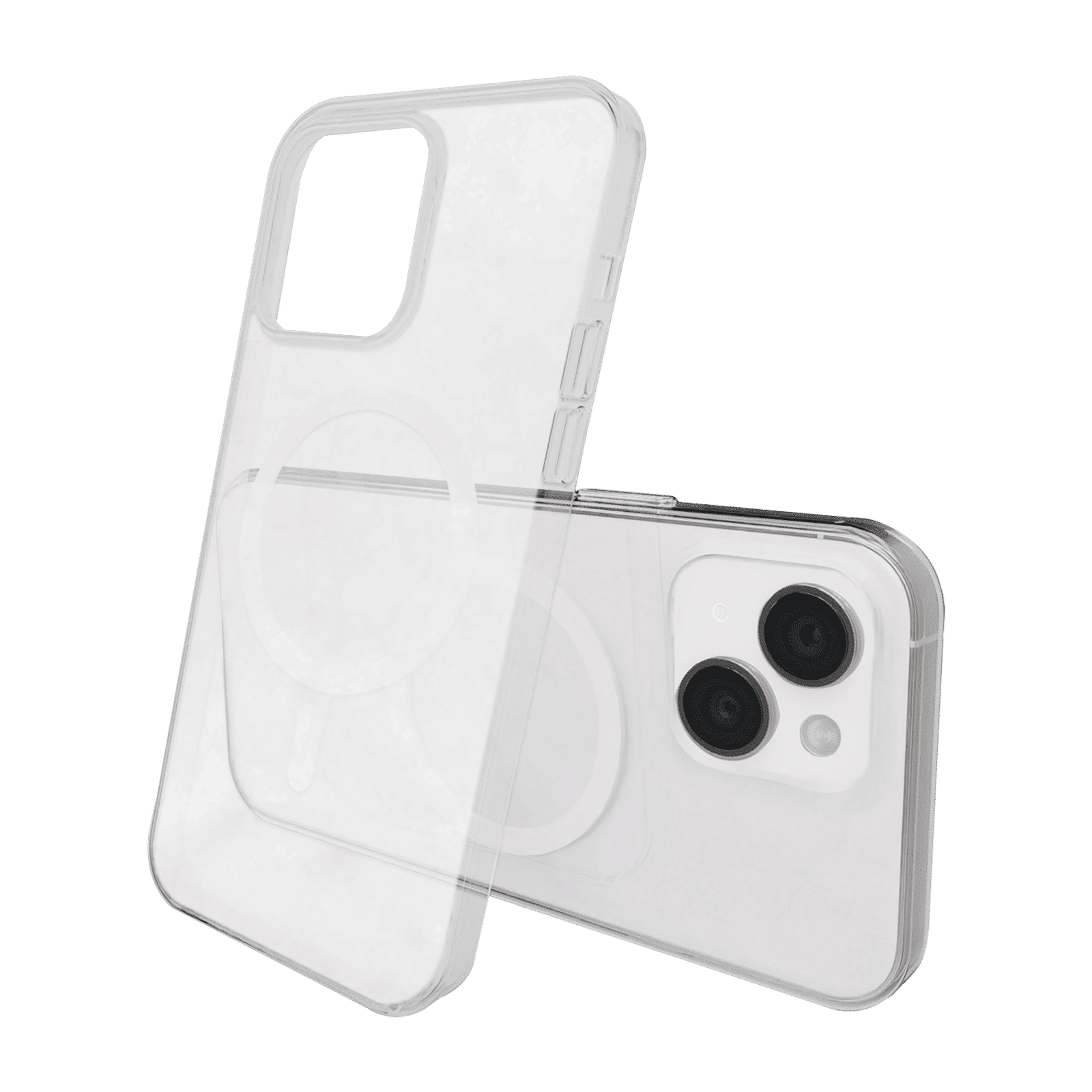 GRIPP Ice Frost Hard TPU & Polycarbonate Back Cover for Apple iPhone 15 (MagSafe Compatible, Clear)_2