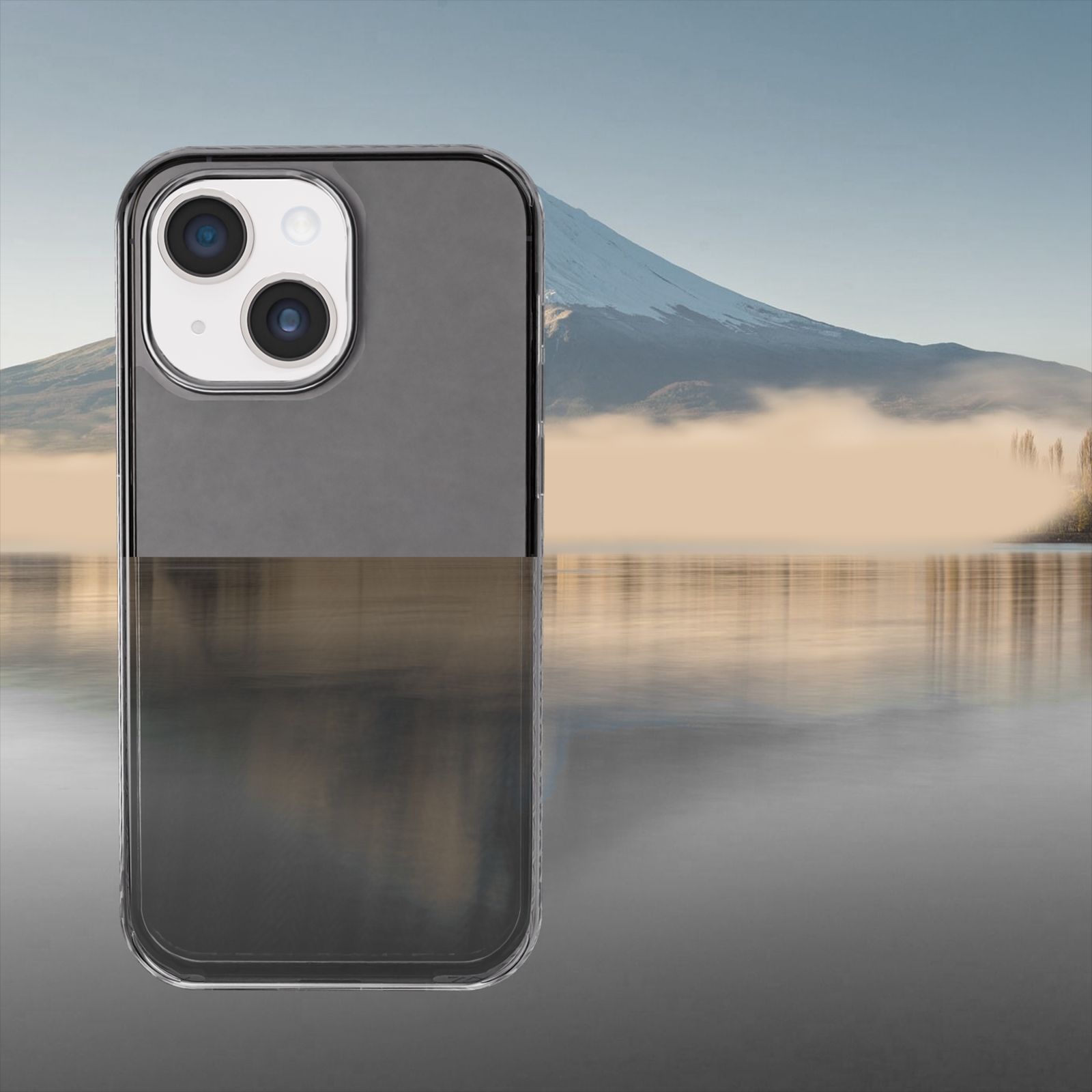 GRIPP Combat Hard TPU & Polycarbonate Back Cover for Apple iPhone 15 (Anti Bacterial Technology, Smoke)_4