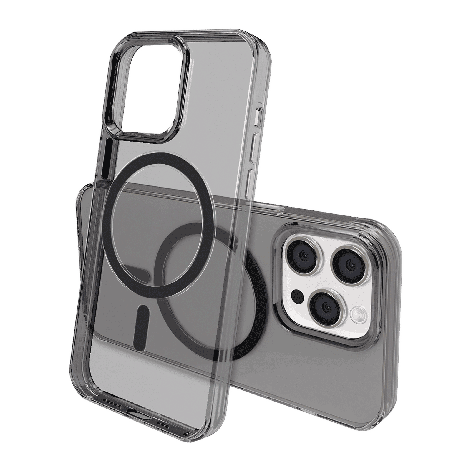 GRIPP Neo Hard TPU & Polycarbonate Back Cover for Apple iPhone 15 Pro Max (MagSafe Compatible, Smoke)_2