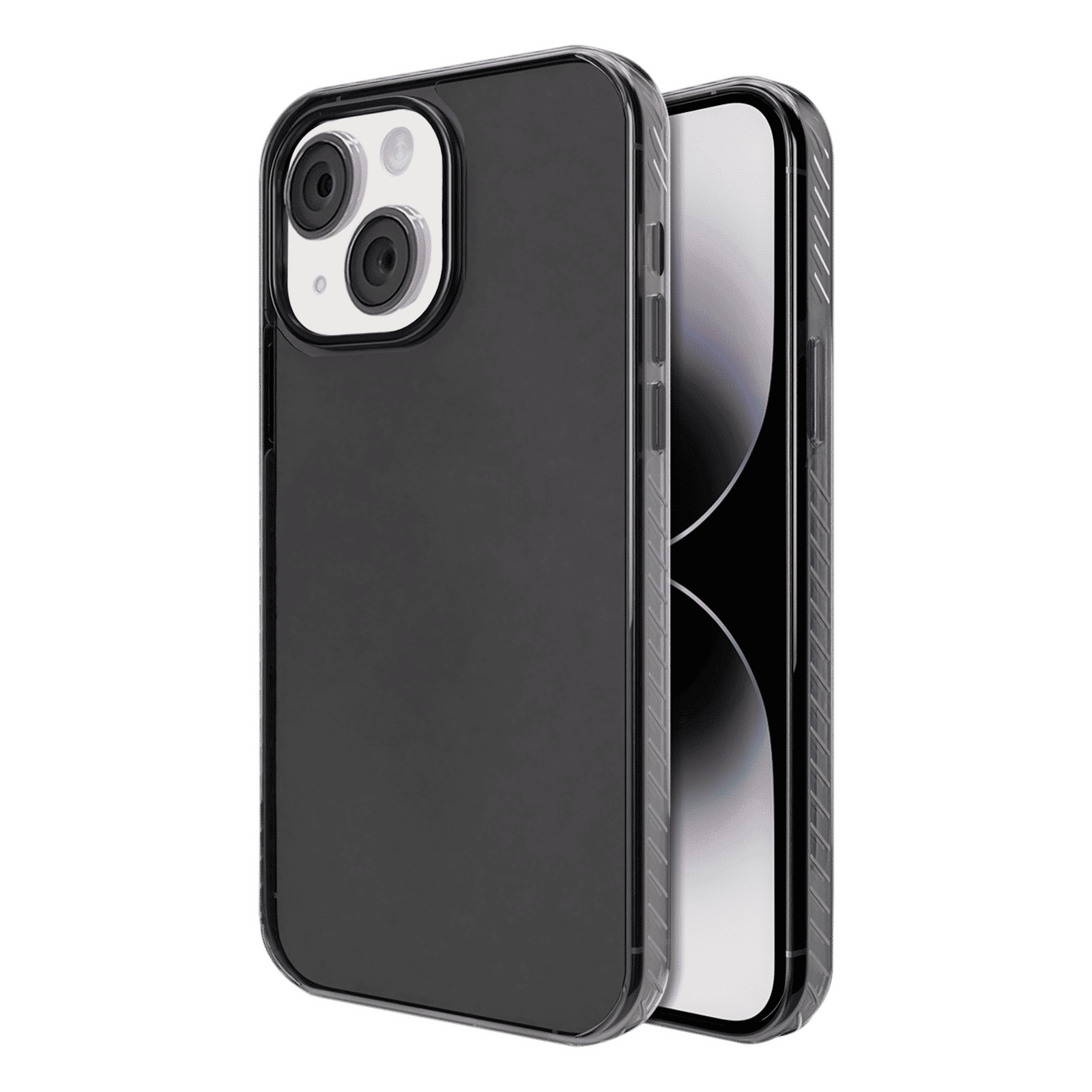 GRIPP Combat Hard TPU & Polycarbonate Back Cover for Apple iPhone 15 Plus (Anti Bacterial Technology, Smoke)_1