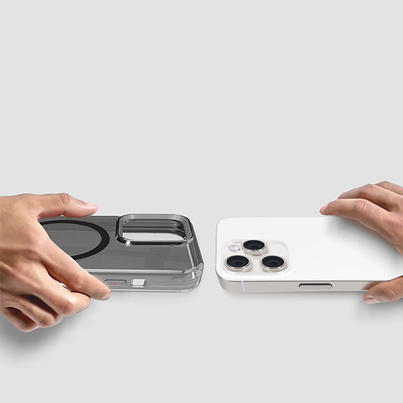 GRIPP Neo Xtreme Hard TPU & Polycarbonate Back Cover for Apple iPhone 15 Pro Max (MagSafe Compatible, Smoke)_6