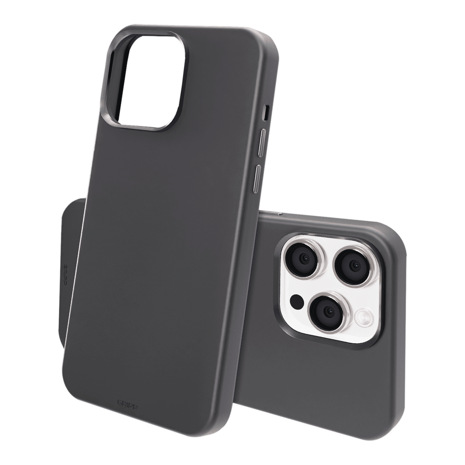 GRIPP Rubon Silicon Back Cover for Apple iPhone 15 Pro (MagSafe Compatible, Grey) GRIPP Rubon Silicon Back Cover for Apple iPhone 15 Pro (MagSafe Compatible, Grey)_2