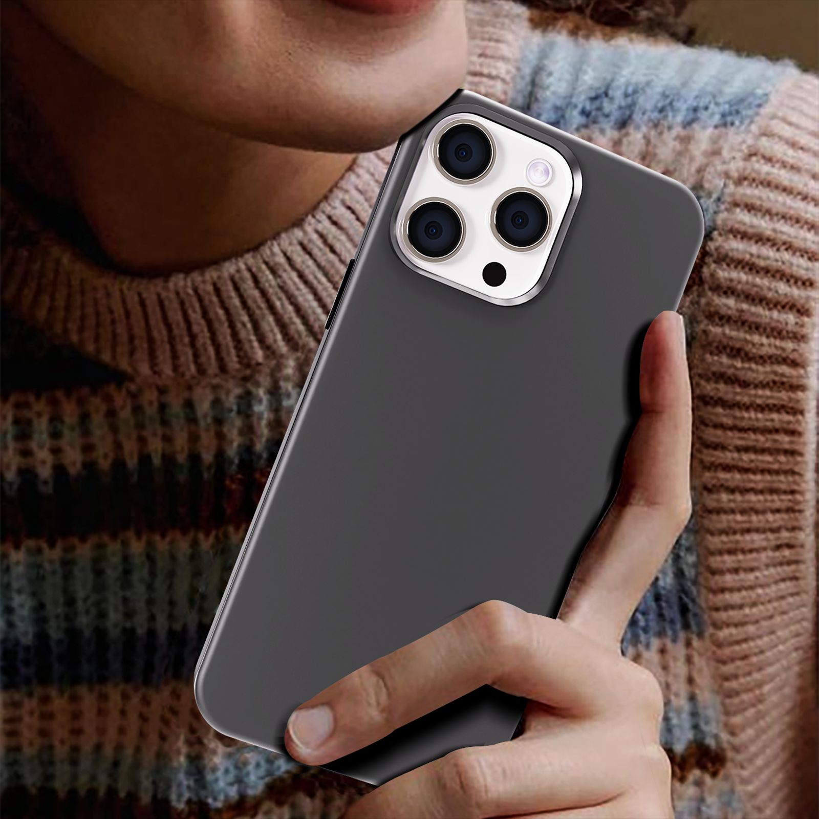 GRIPP Rubon Silicon Back Cover for Apple iPhone 15 Pro (MagSafe Compatible, Grey) GRIPP Rubon Silicon Back Cover for Apple iPhone 15 Pro (MagSafe Compatible, Grey)_3