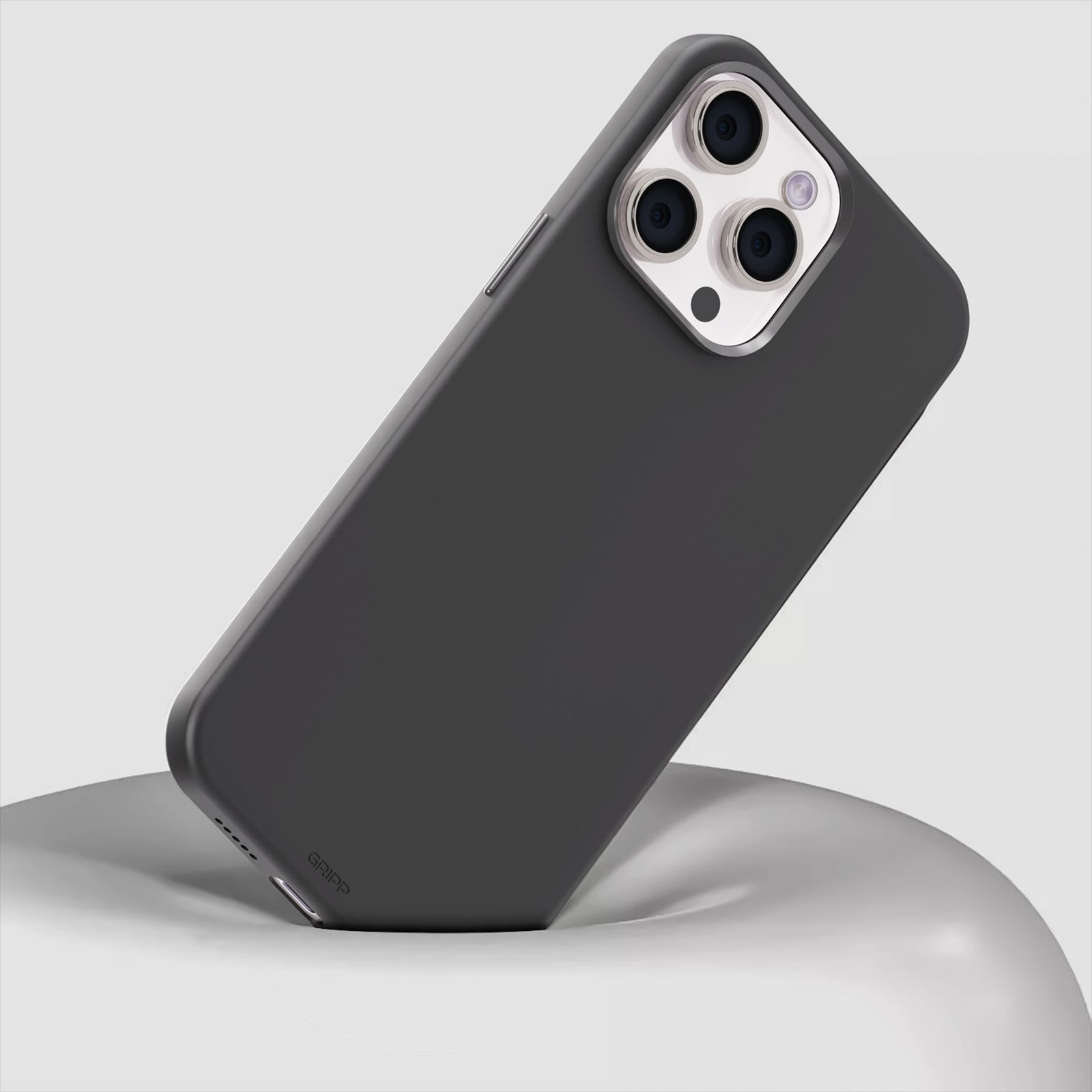 GRIPP Rubon Silicon Back Cover for Apple iPhone 15 Pro (MagSafe Compatible, Grey) GRIPP Rubon Silicon Back Cover for Apple iPhone 15 Pro (MagSafe Compatible, Grey)_5