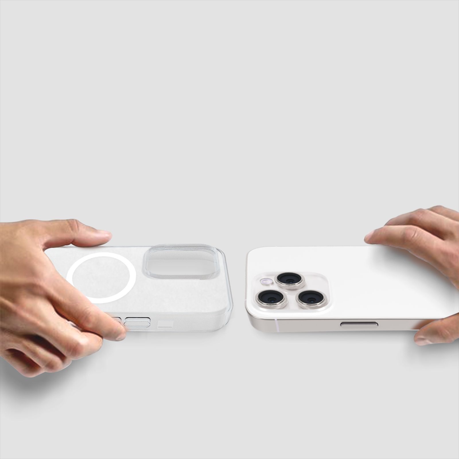 GRIPP Ice Frost Hard TPU & Polycarbonate Back Cover for Apple iPhone 15 Pro Max (MagSafe Compatible, Clear) GRIPP Ice Frost Hard TPU & Polycarbonate Back Cover for Apple iPhone 15 Pro Max (MagSafe Compatible, Clear)_6