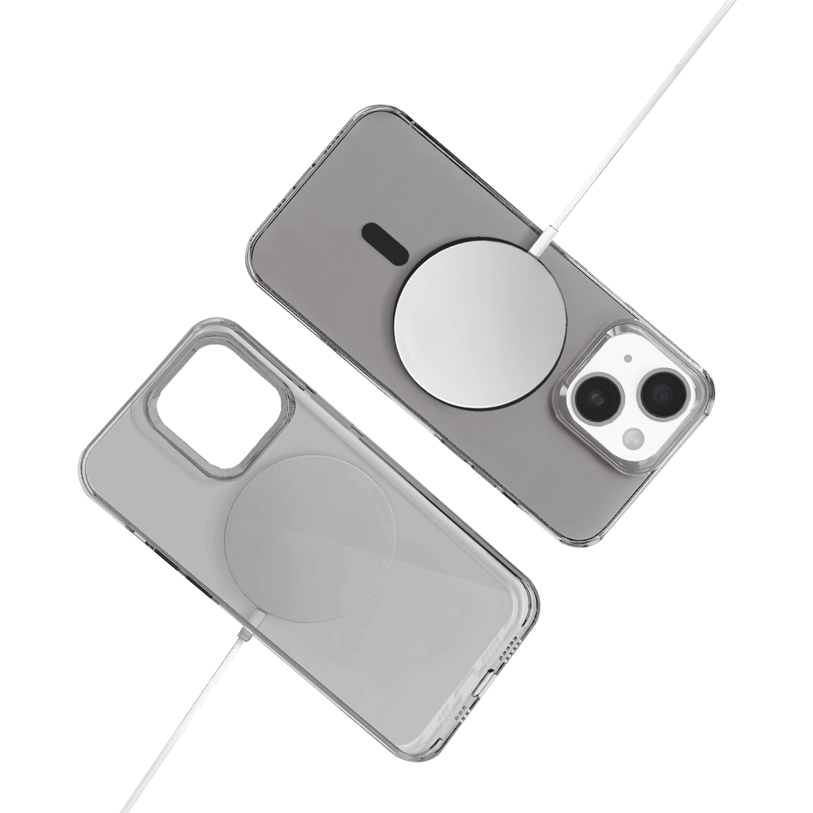 GRIPP Neo Hard & Soft TPU & Polycarbonate Back Cover for Apple iPhone 15 (6ft Drop Tested, Smoke)_3