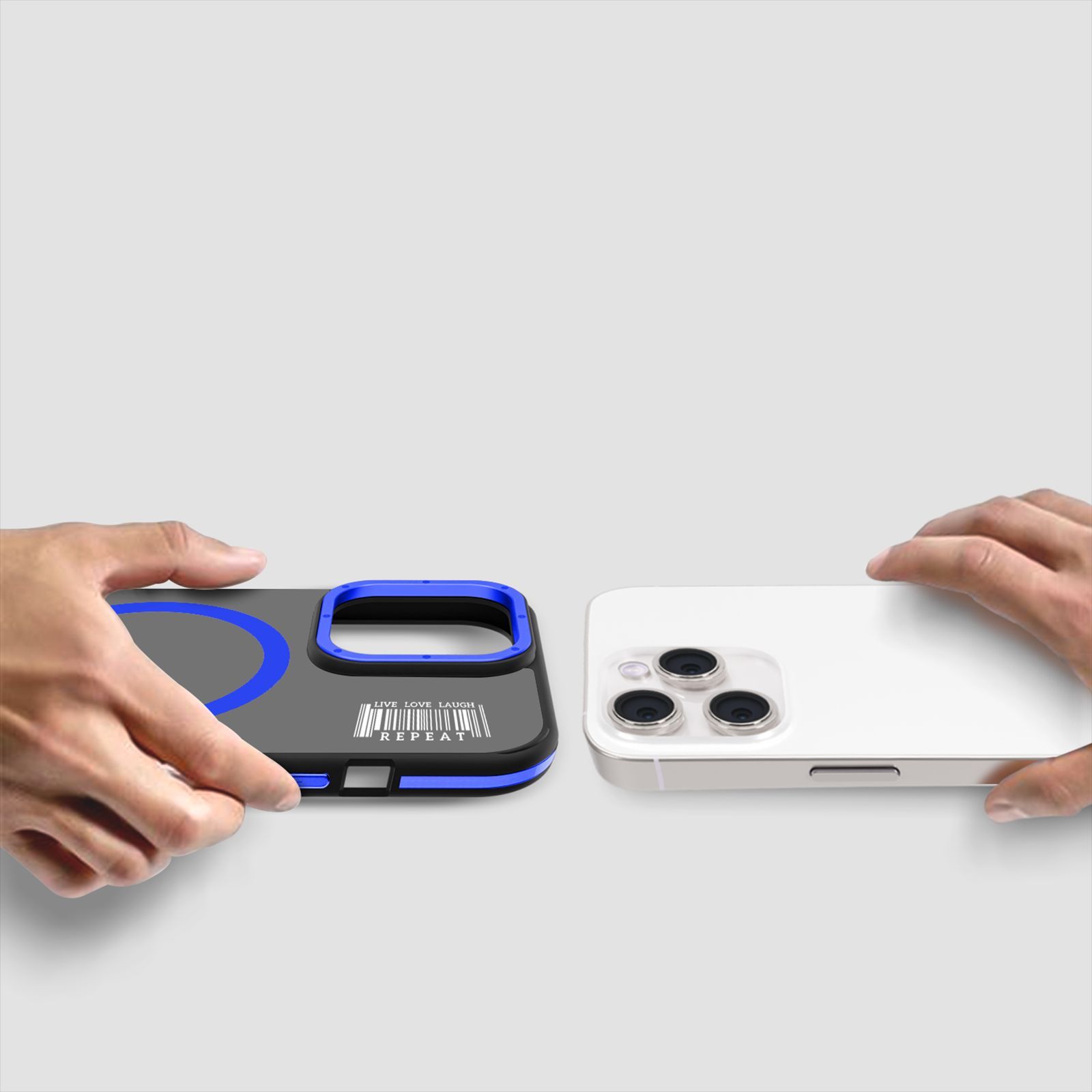 GRIPP Raigor Hard Polycarbonate Back Cover for Apple iPhone 15 Pro (MagSafe Compatible, Blue)_8