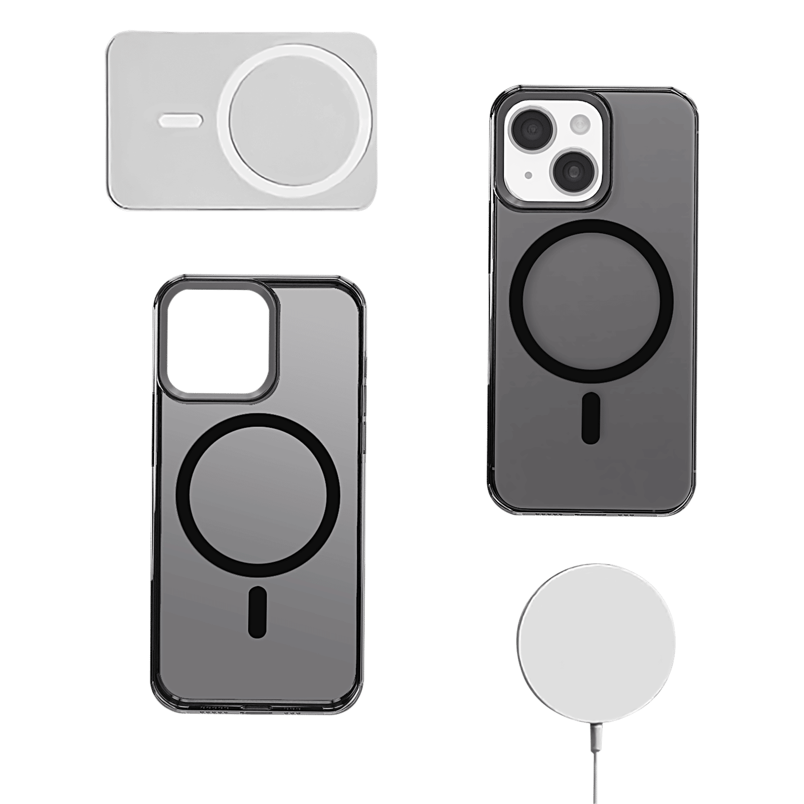 GRIPP Neo Xtreme Hard TPU & Polycarbonate Back Cover for Apple iPhone 15 (MagSafe Compatible, Smoke)_8