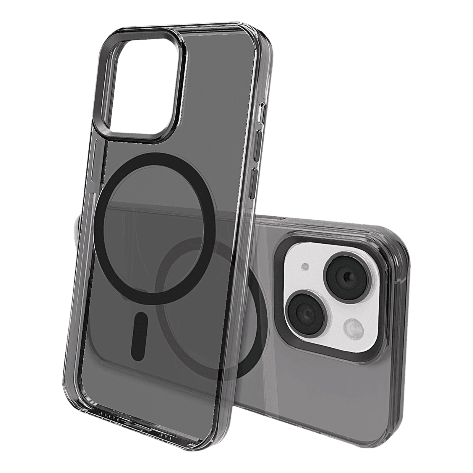 GRIPP Neo Xtreme Hard TPU & Polycarbonate Back Cover for Apple iPhone 15 (MagSafe Compatible, Smoke)_3