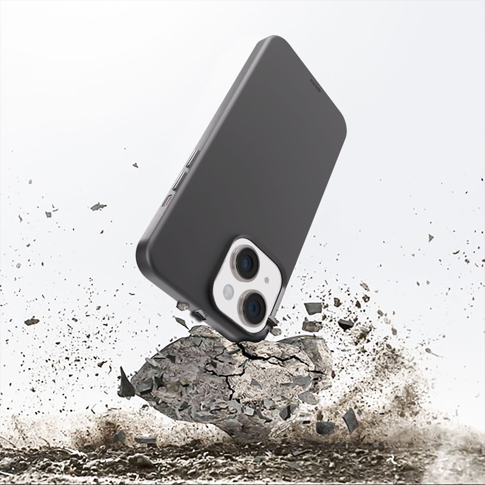 GRIPP Rubon Silicon Back Cover for Apple iPhone 15 Plus (MagSafe Compatible, Grey)_6