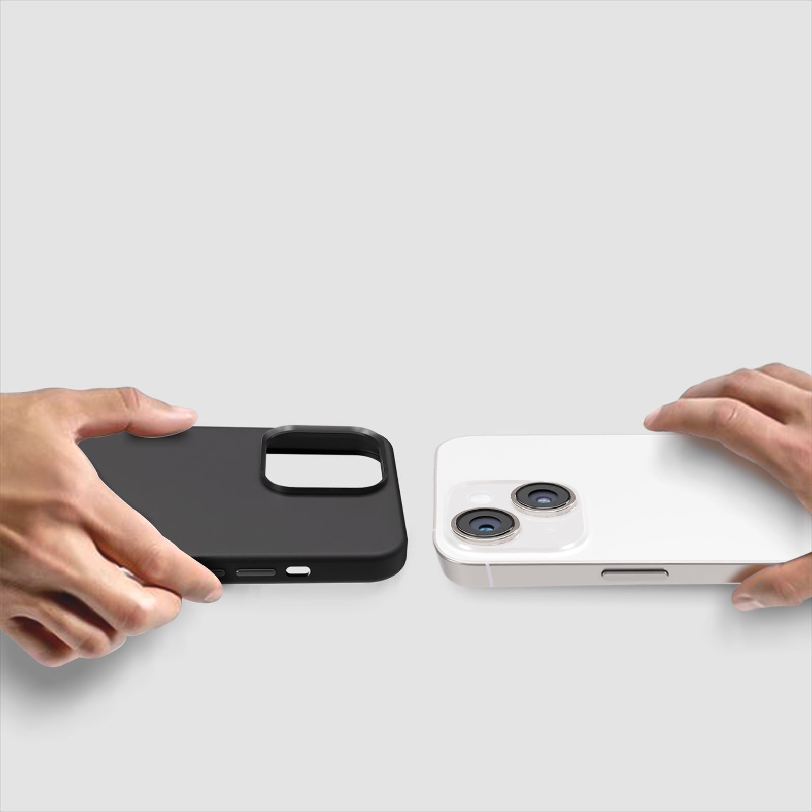 GRIPP Rubon Silicon Back Cover for Apple iPhone 15 Plus (MagSafe Compatible, Black)_7