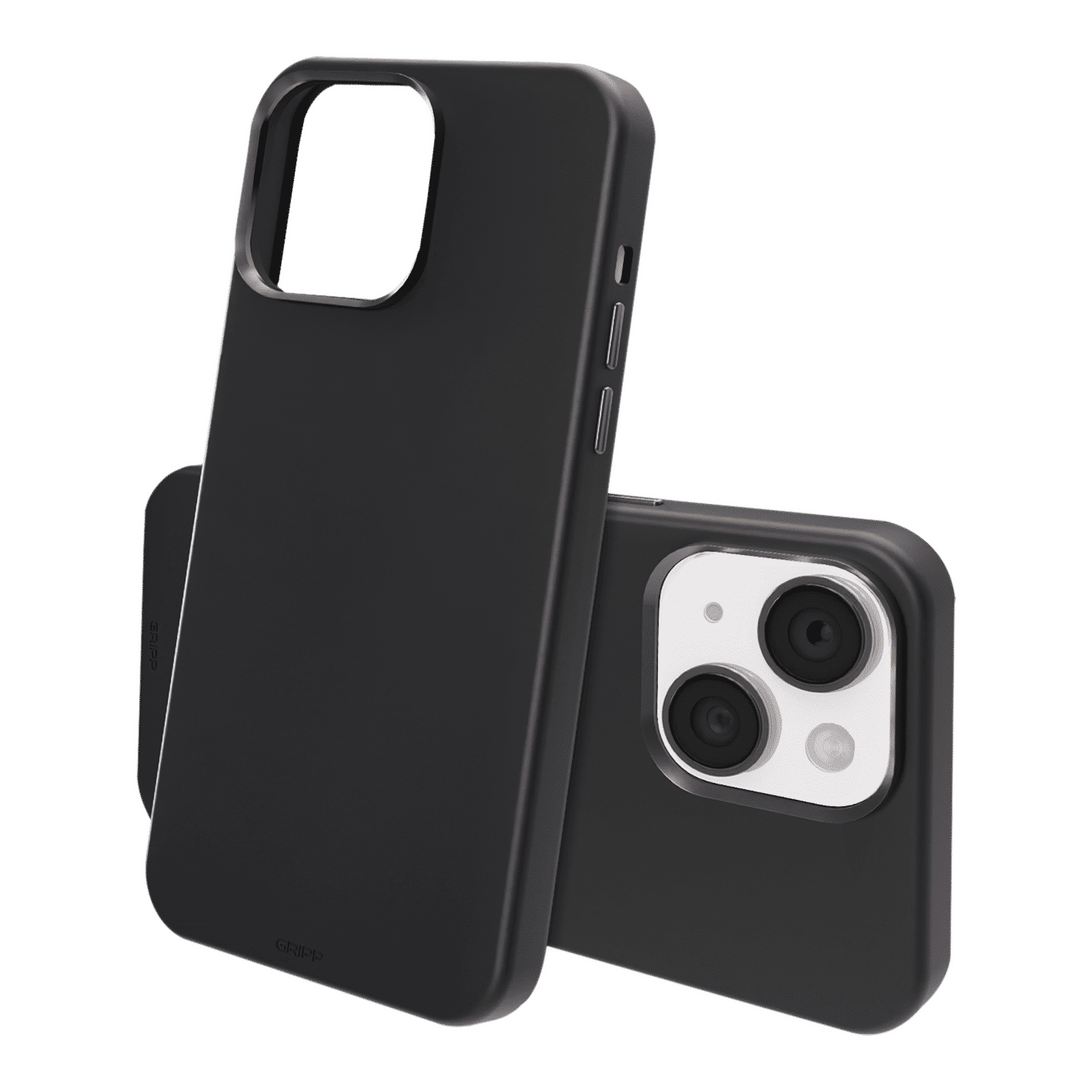 GRIPP Rubon Silicon Back Cover for Apple iPhone 15 Plus (MagSafe Compatible, Black)_2