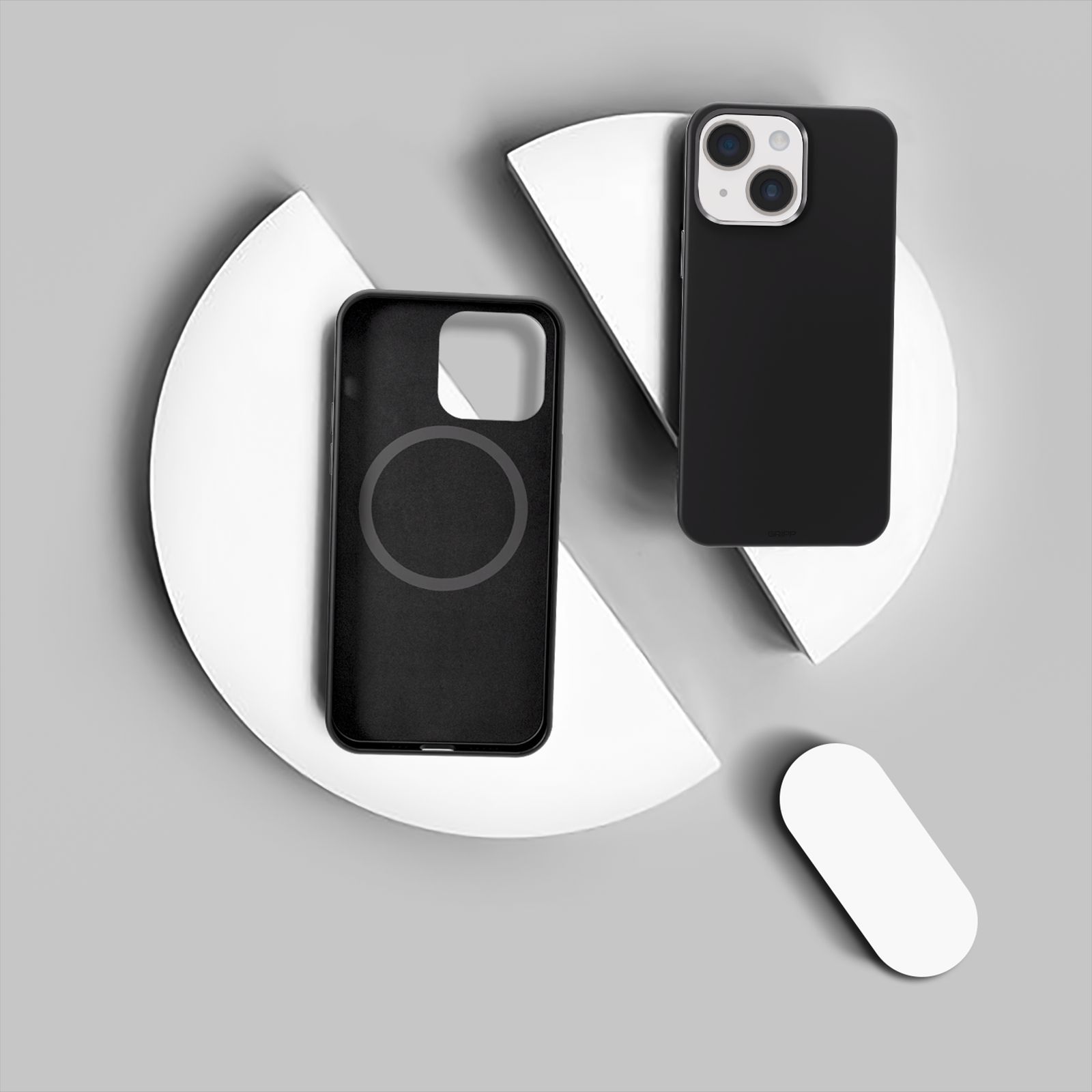 GRIPP Rubon Silicon Back Cover for Apple iPhone 15 Plus (MagSafe Compatible, Black)_5