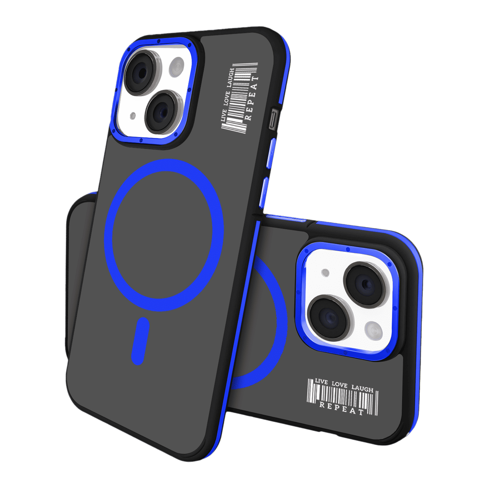 GRIPP Raigor Hard & Soft Polycarbonate & Thermoplastic Elastomer Back Cover for Apple iPhone 15 (MagSafe Compatible, Blue)_3