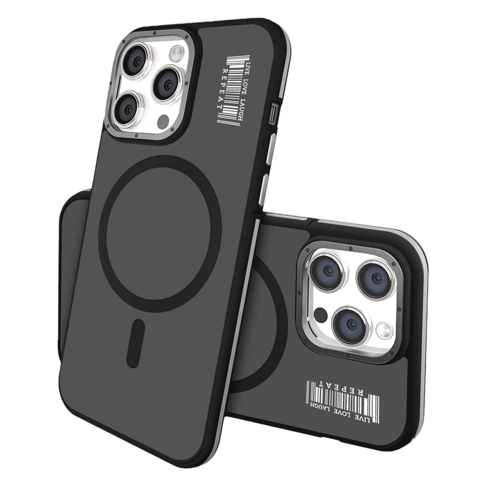 GRIPP Raigor Hard Polycarbonate Back Cover for Apple iPhone 15 Pro (MagSafe Compatible, Black)_3