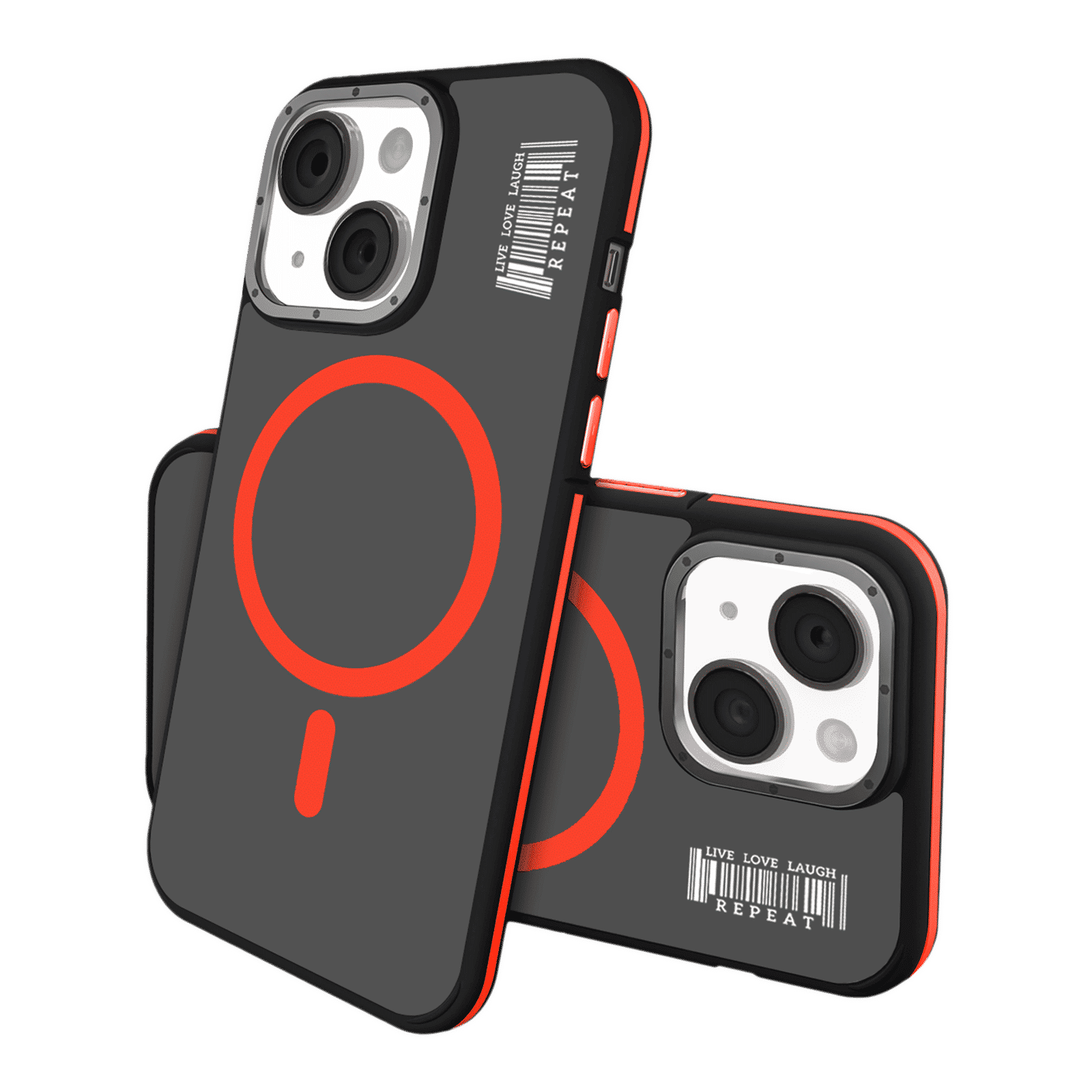 GRIPP Raigor Hard Polycarbonate Back Cover for Apple iPhone 15 (MagSafe Compatible, Red)_2