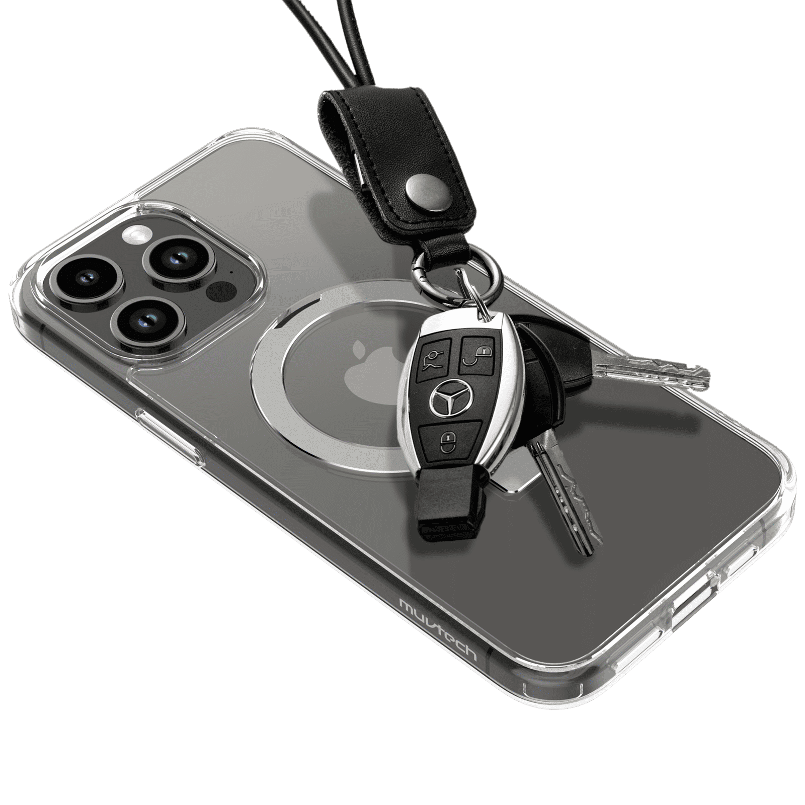 Muvtech Rio Snap TPU and Polycarbonate Back Cover for iPhone 15 Pro (Camera Protection, Clear) Muvtech Rio Snap TPU and Polycarbonate Back Cover for iPhone 15 Pro (Camera Protection, Clear)_3