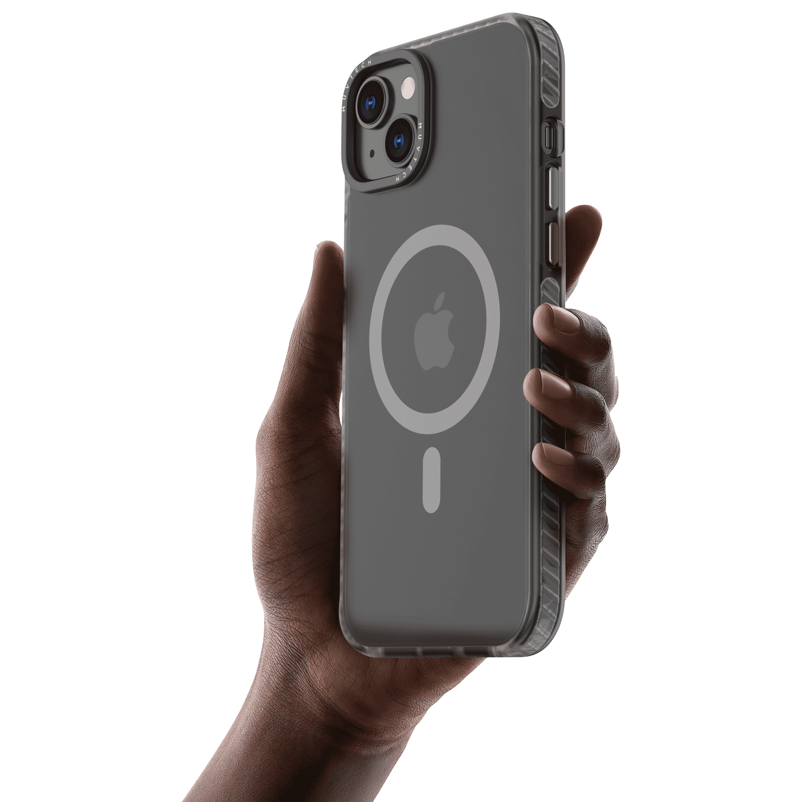 Muvtech Oslo Snap Polycarbonate, Thermoplastic Polyurethane & Thermoplastic Elastomer Back Case for Apple iPhone 15 Plus (Camera Protection, Black)_3