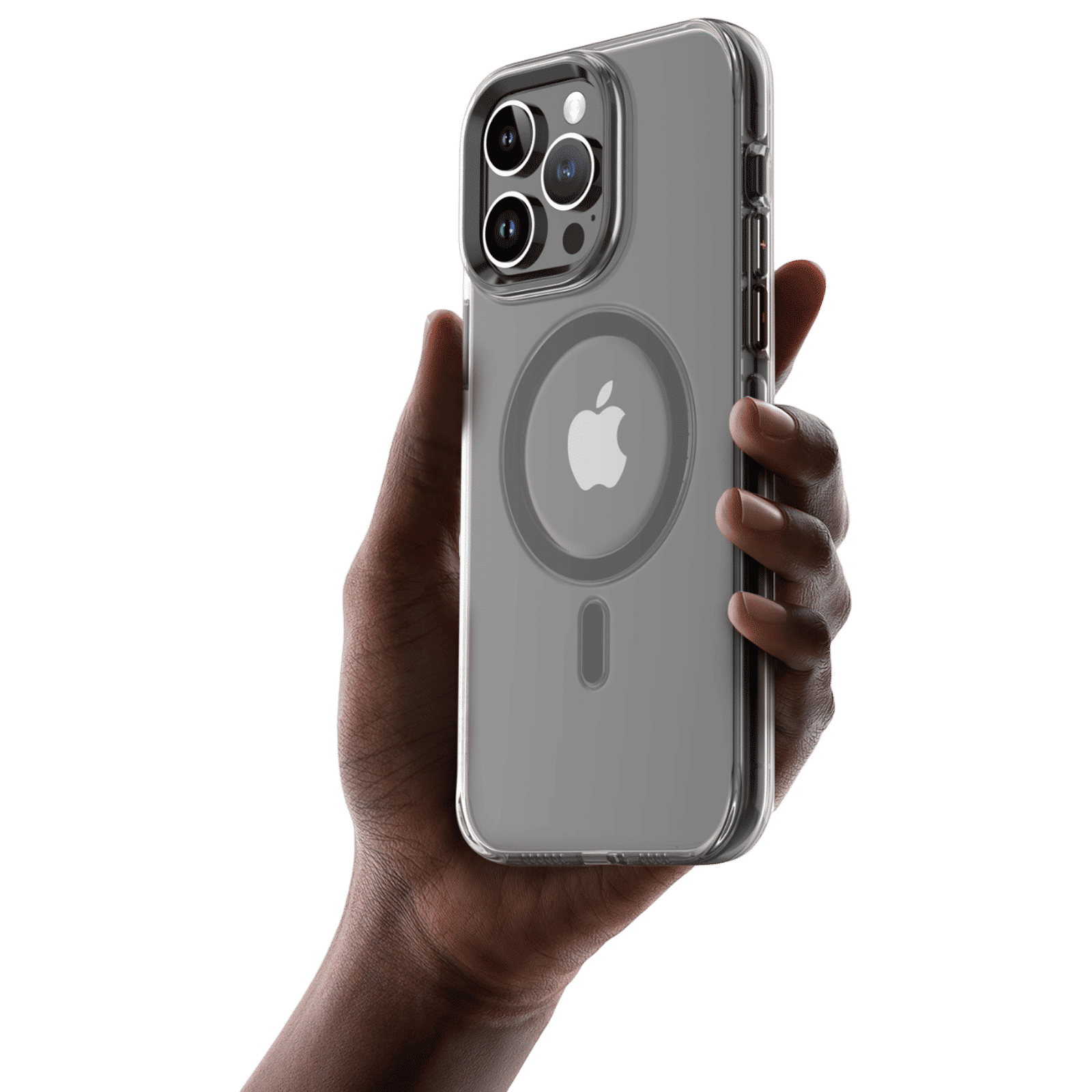 Muvtech Crystal Halo Snap Polycarbonate & Thermoplastic Polyurethane Back Case for Apple iPhone 15 Pro (Camera Protection, Black)_3