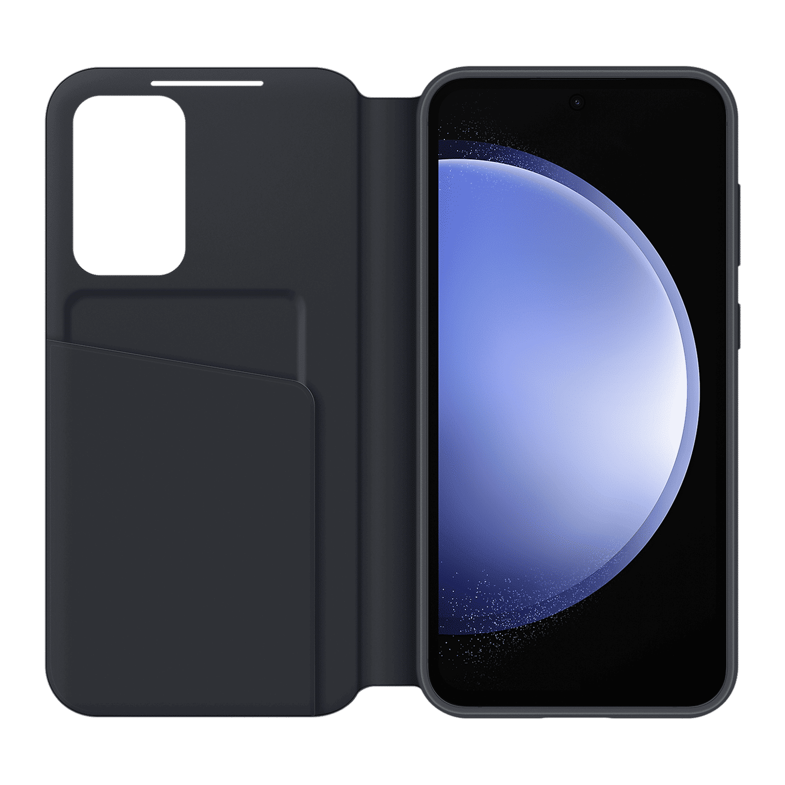 SAMSUNG Soft Bio PU Flip Case for Galaxy S23 FE (Built in Card Pocket, Black)_8