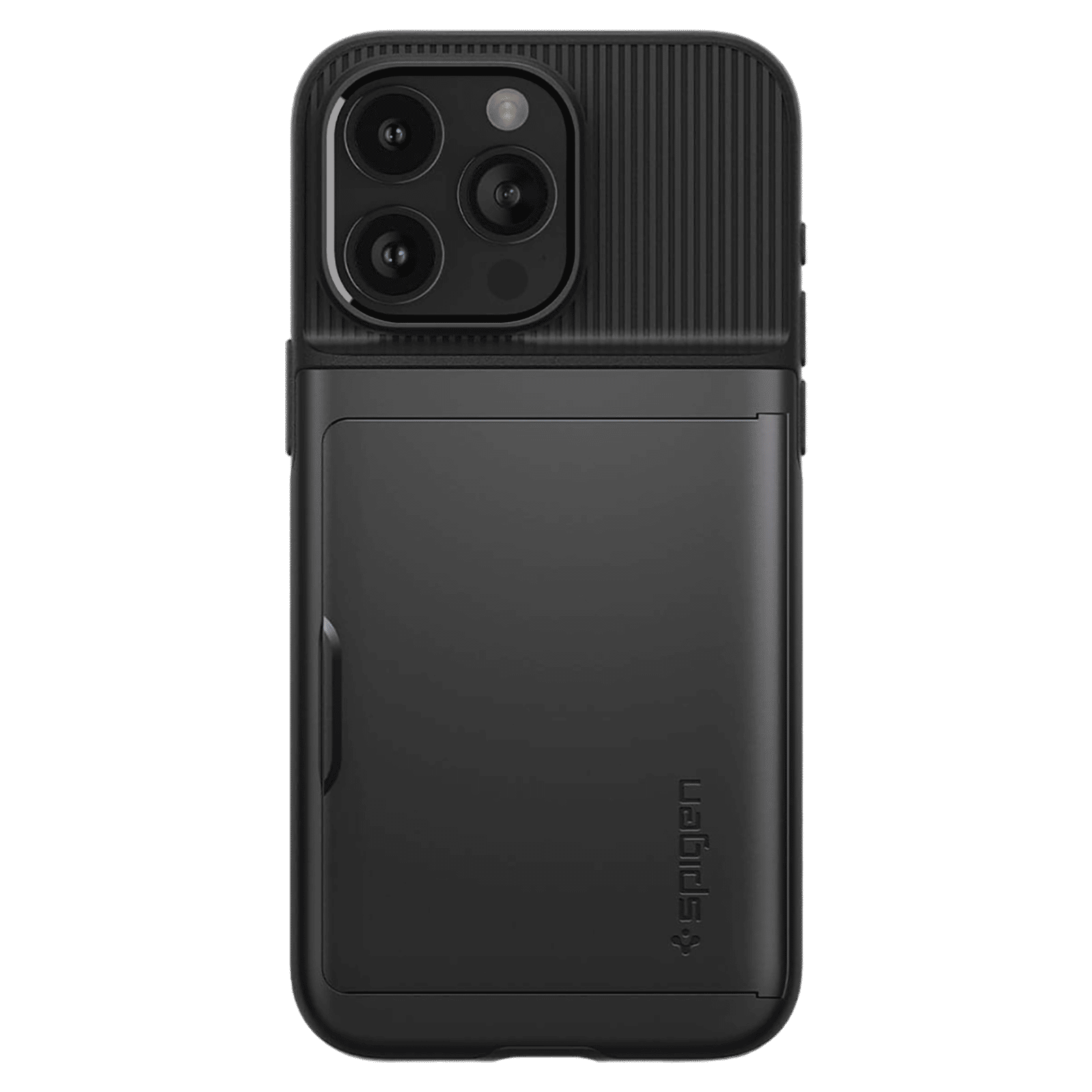 spigen Slim Armor CS PC and TPU Back Cover for iPhone 15 Pro Max (Air Cushion Technology, Black)_10